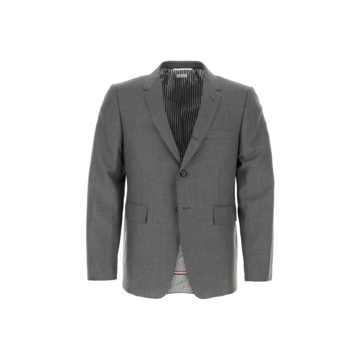 Thom Browne Thom Browne Gray Single-Breasted Long Sleeve Blazer Size US L / EU 52-54 / 3 - 1 Thumbnail