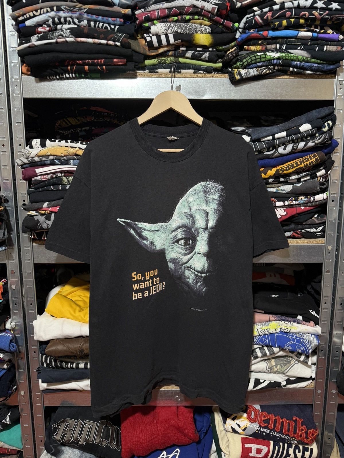 Star Wars Vintage 1996 Yoda So You Want To Be A Jedi Star Wars T-shirt Size US XL / EU 56 / 4 - 1 Thumbnail
