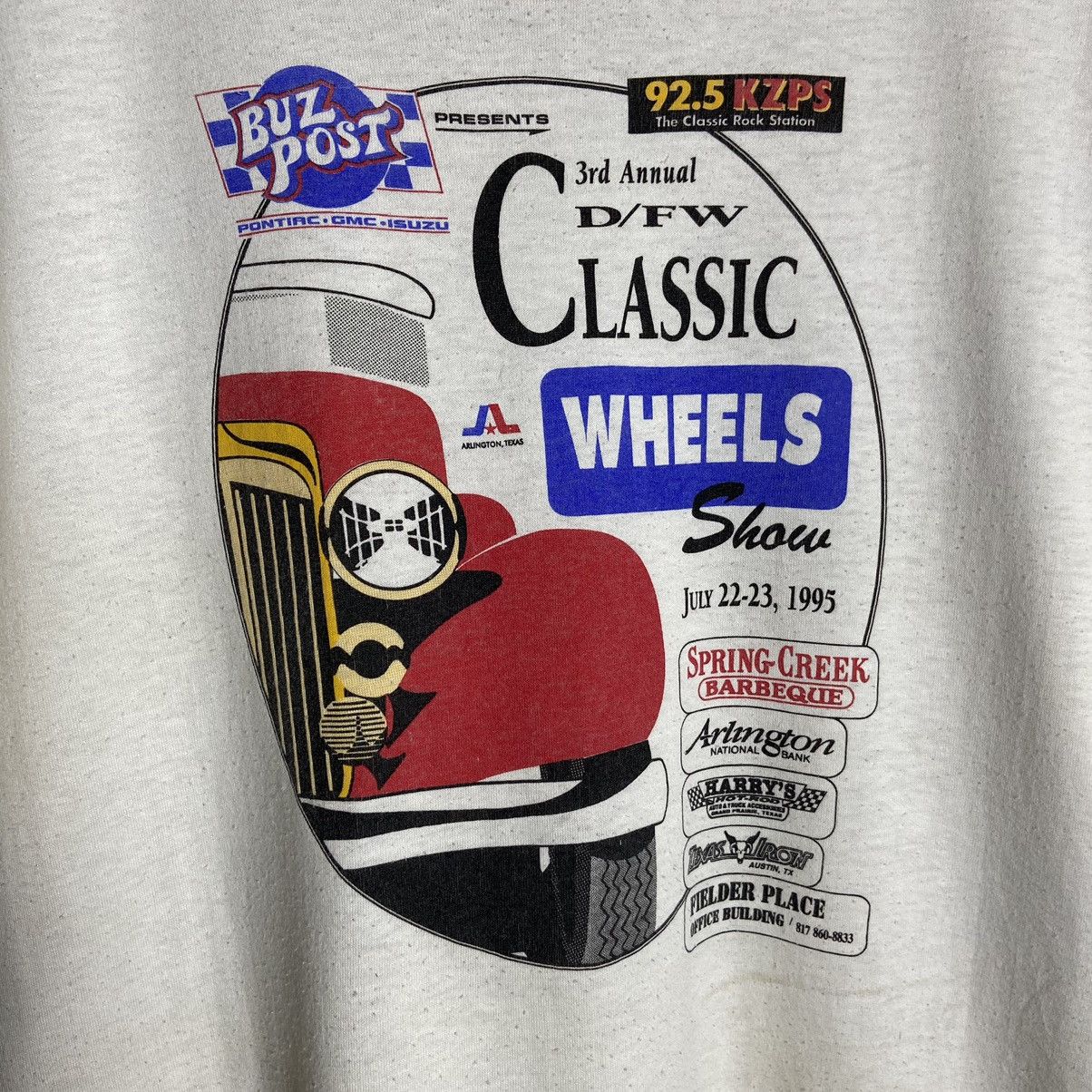 Band Tees × Vintage Vintage 90s Buz Post 92.75 KZPS The Classic Rock Station Tee Size US XL / EU 56 / 4 - 4 Thumbnail