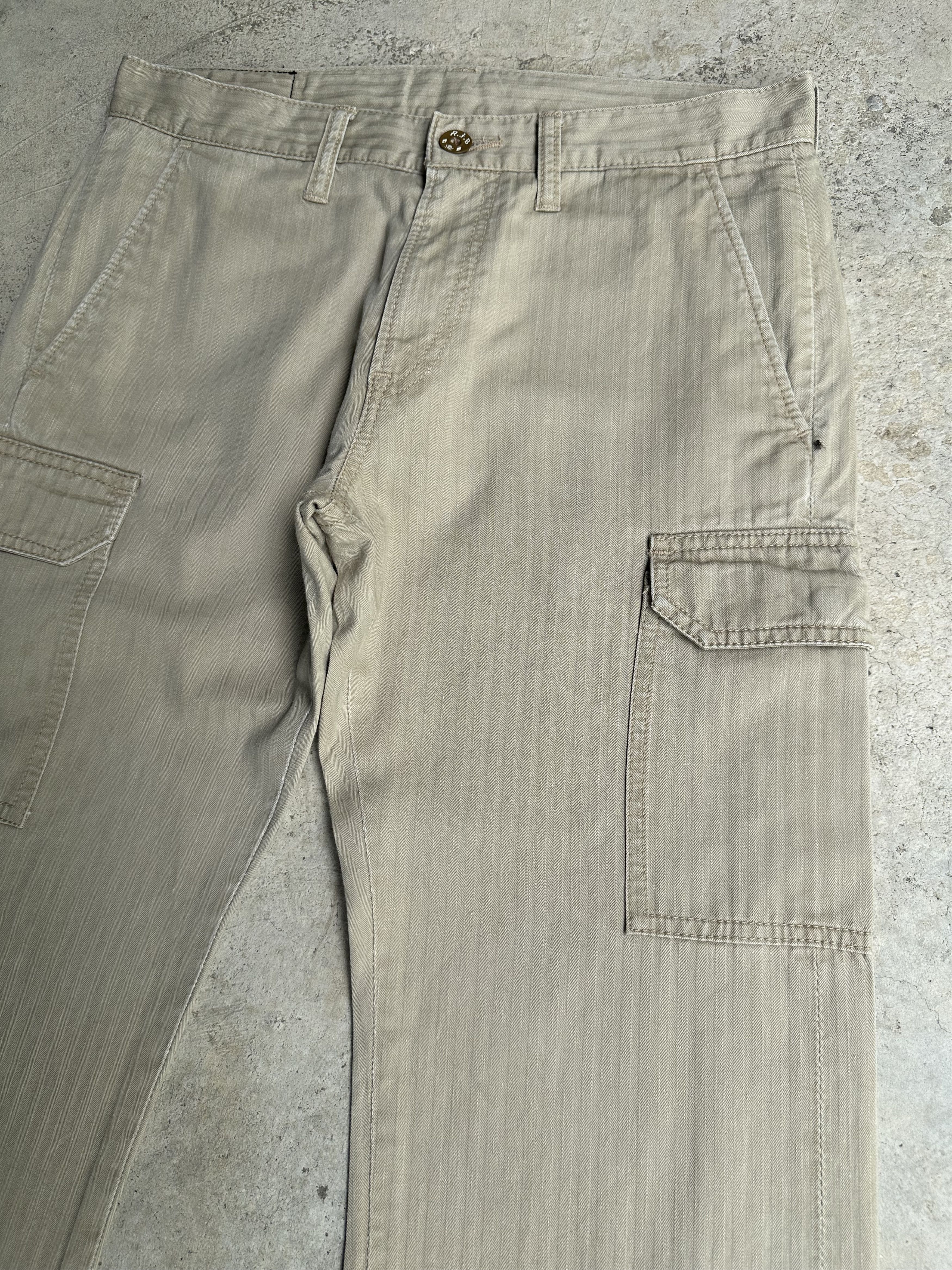 Freewheelers Japanese Brand R.J.B Herringbone Twill Cargo Trousers Pants Size US 30 / EU 46 - 10 Thumbnail