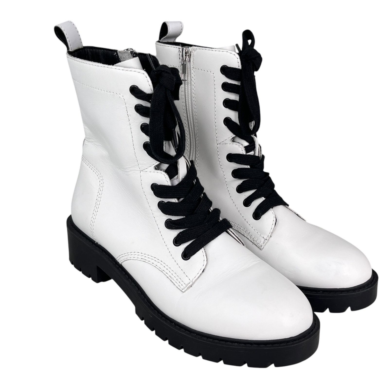 Steve Madden Steve Madden Checker Combat Boots White 9 Size US 9 / IT 39 - 12 Thumbnail