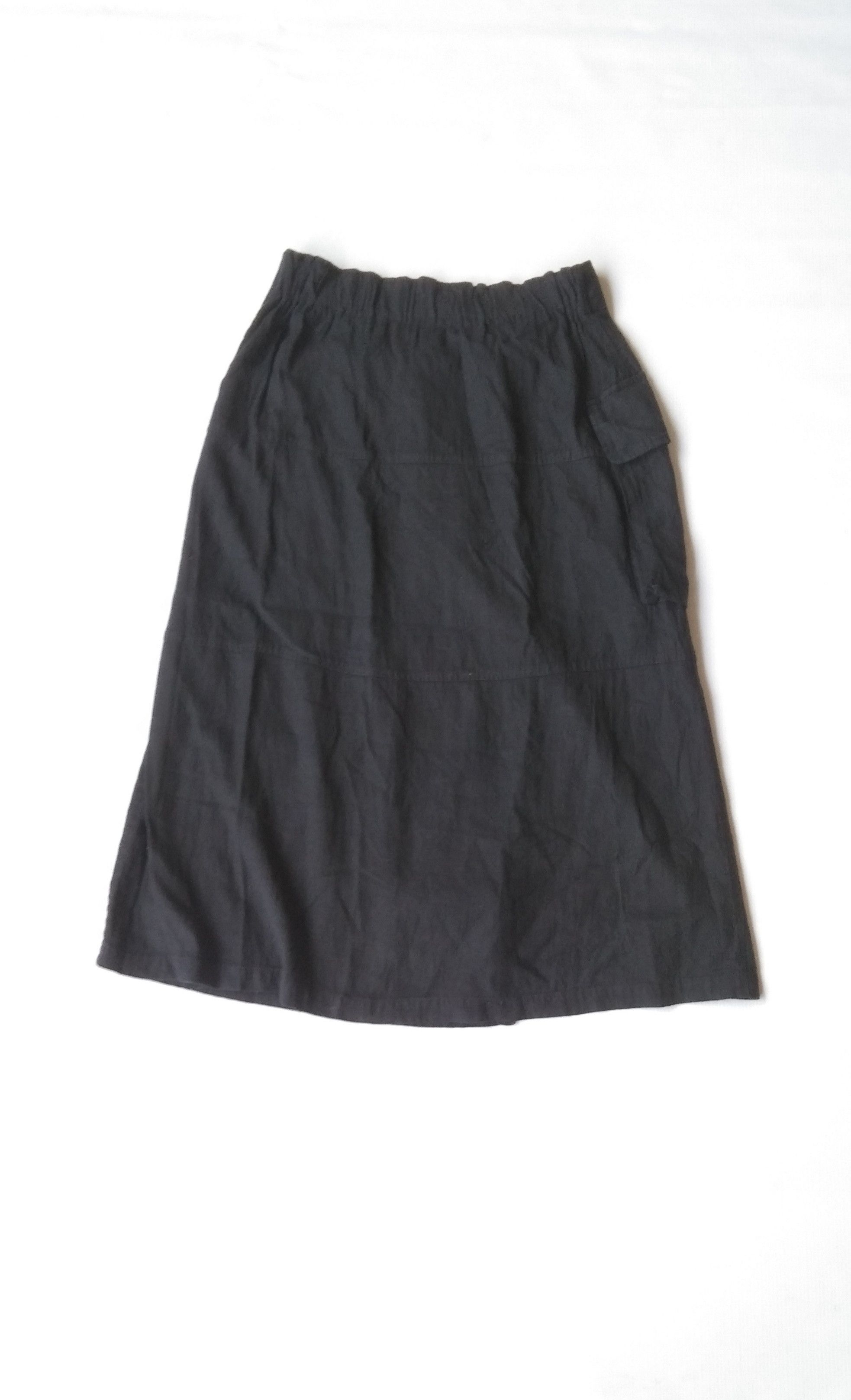Designer × Issey Miyake Plantation single pocket linen skirt Size 29" - 5 Thumbnail