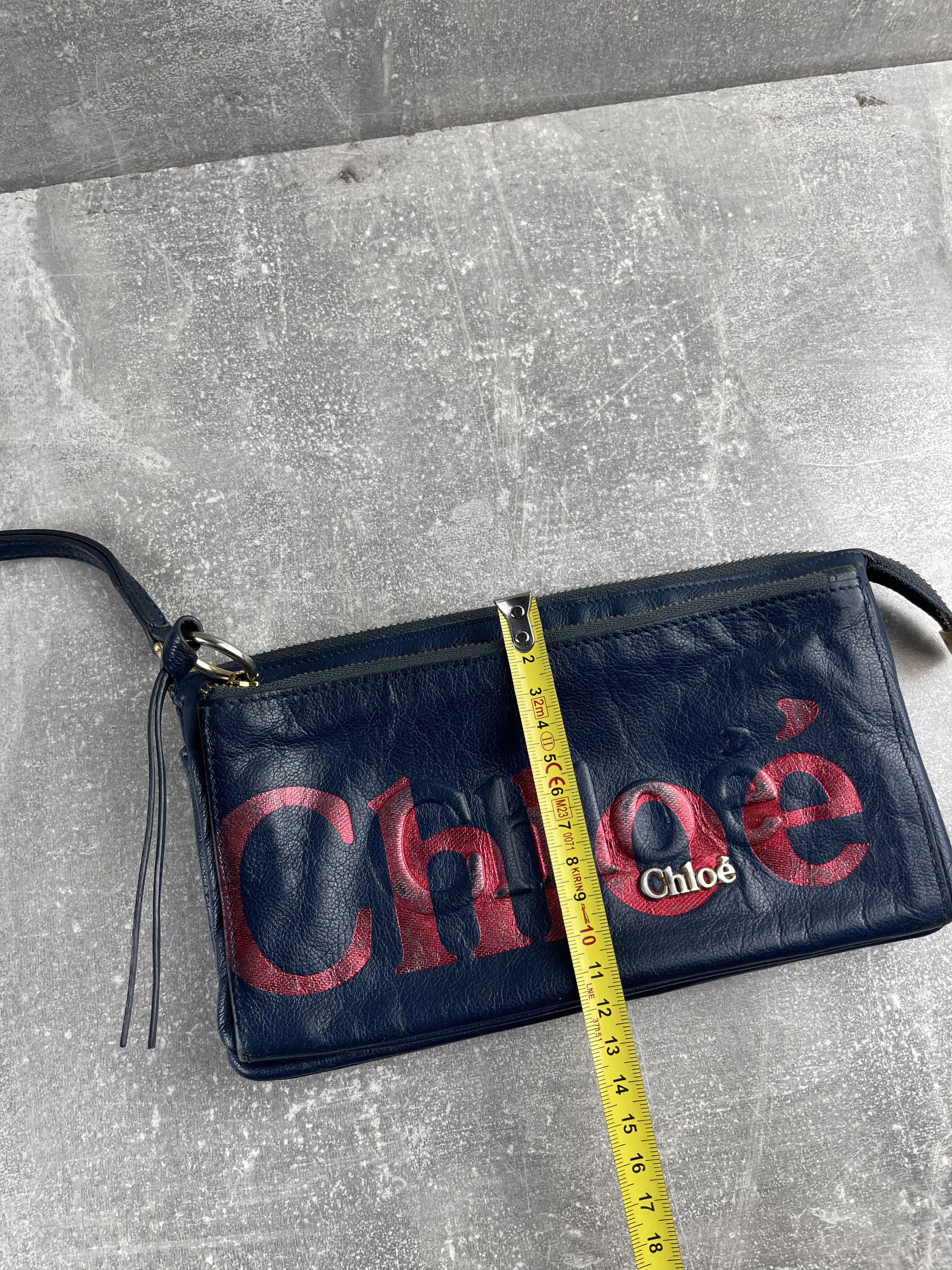 Chloe Chloe vintage 00s leather blue clutch bag wallet italy made Size ONE SIZE - 13 Thumbnail