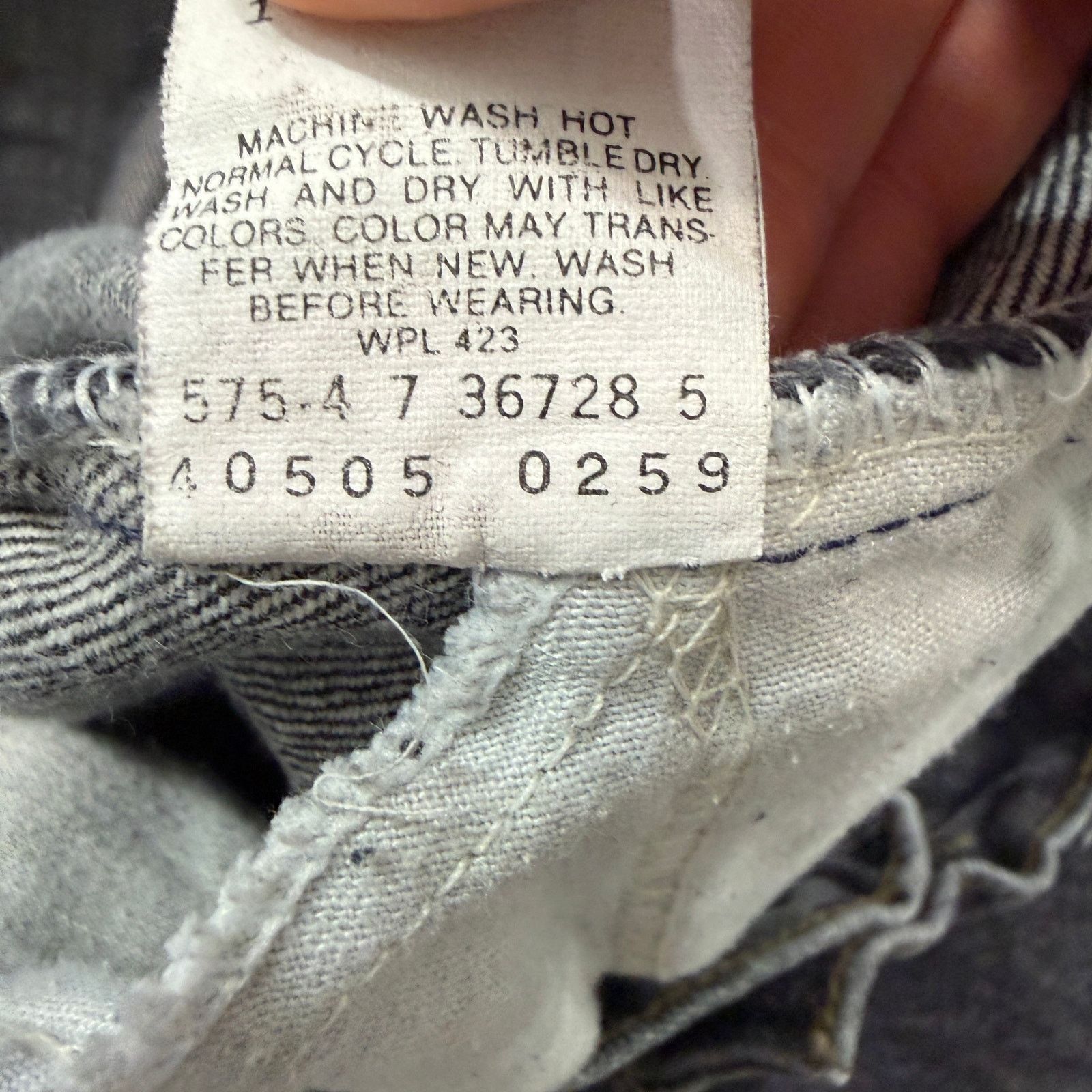 Levi's Vintage Levis 505 Jeans Men 38x34 (Fits 38x32) Denim 80s Size US 38 / EU 54 - 5 Thumbnail