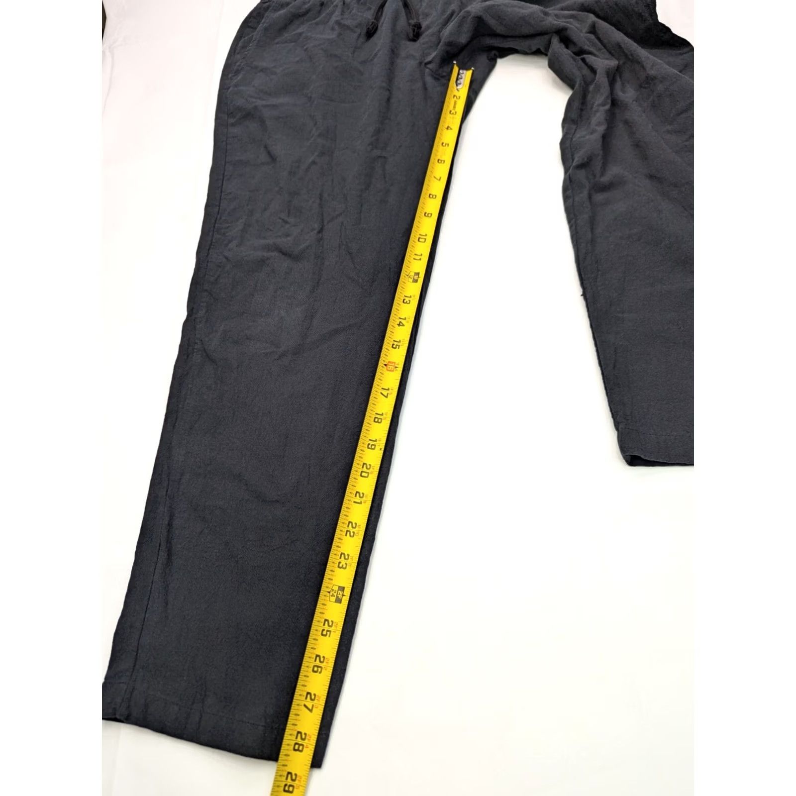 Vintage VINTAGE Manfinity Straight Leg Cotton Waist Pants Women XL Black Size 40" / US 18 - 3 Thumbnail