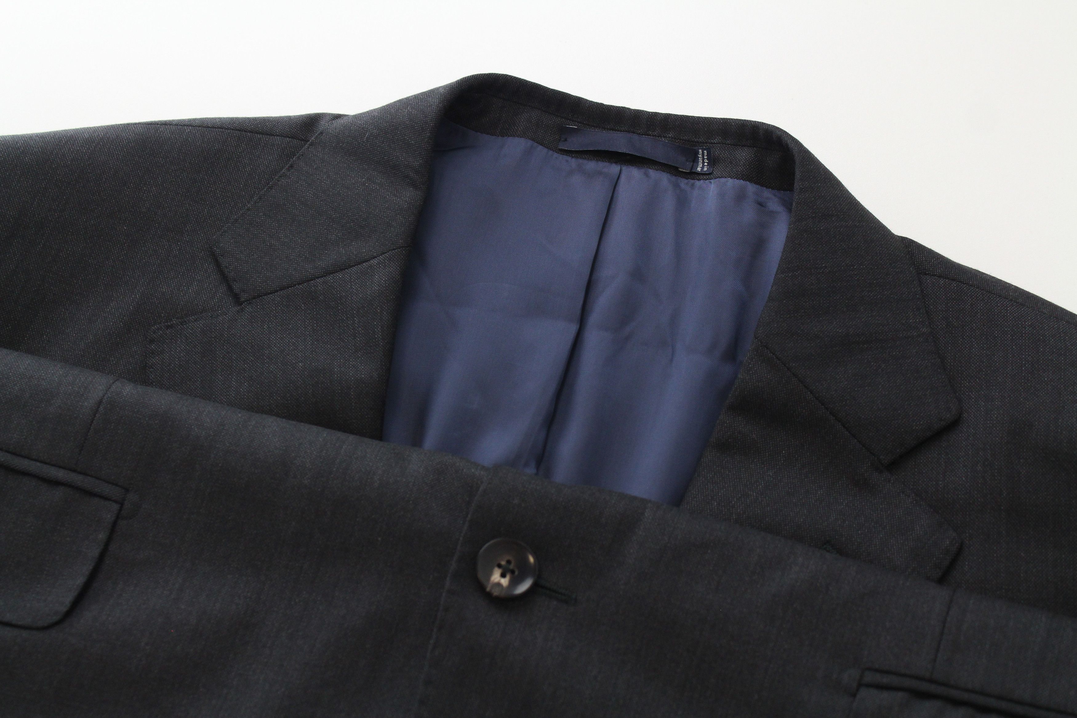 Suitsupply NAPOLI UK44L Wool Super 110's Grey Zignone Blazer 60880 Size 44L - 3 Thumbnail