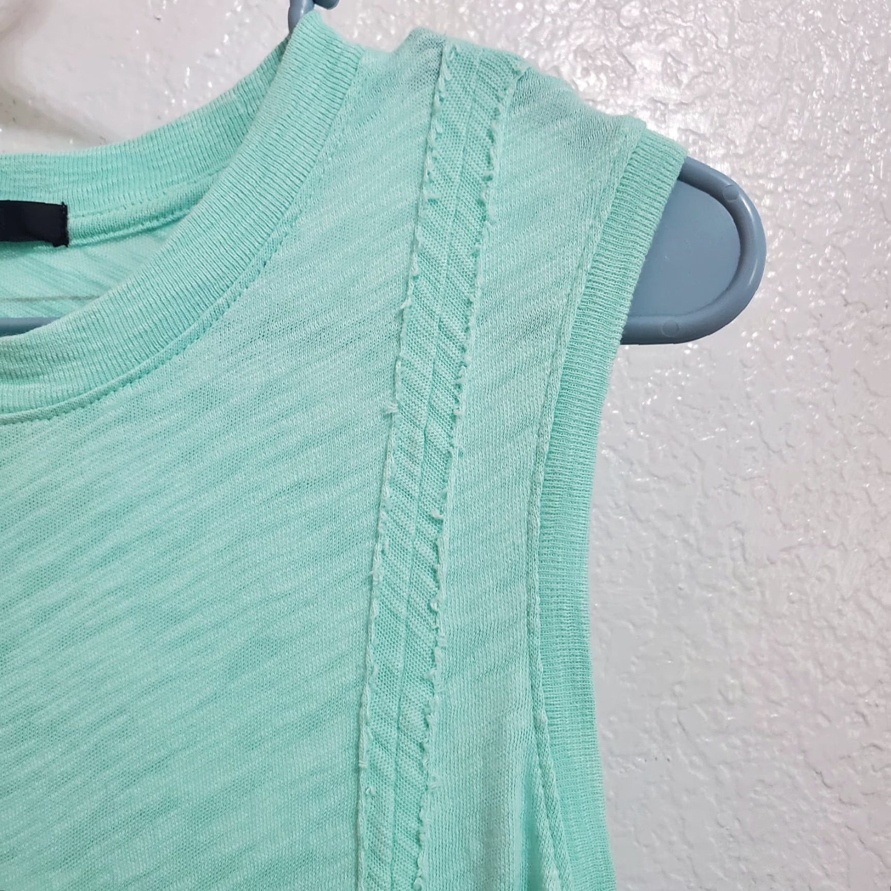ATM Anthony Thomas Melillo ATM Anthony Thomas Melillo Dress Women Aqua Slub Jersey Sleeveless Maxi Beach Slit Crew Neck Cotton 100%" Size S / US 4 / IT 40 - 6 Thumbnail