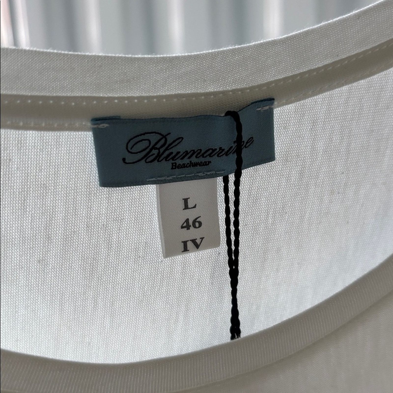 Blumarine NWT Blumarine White T-Shirt with Elegant Detailing Size L Size L / US 10 / IT 46 - 6 Thumbnail