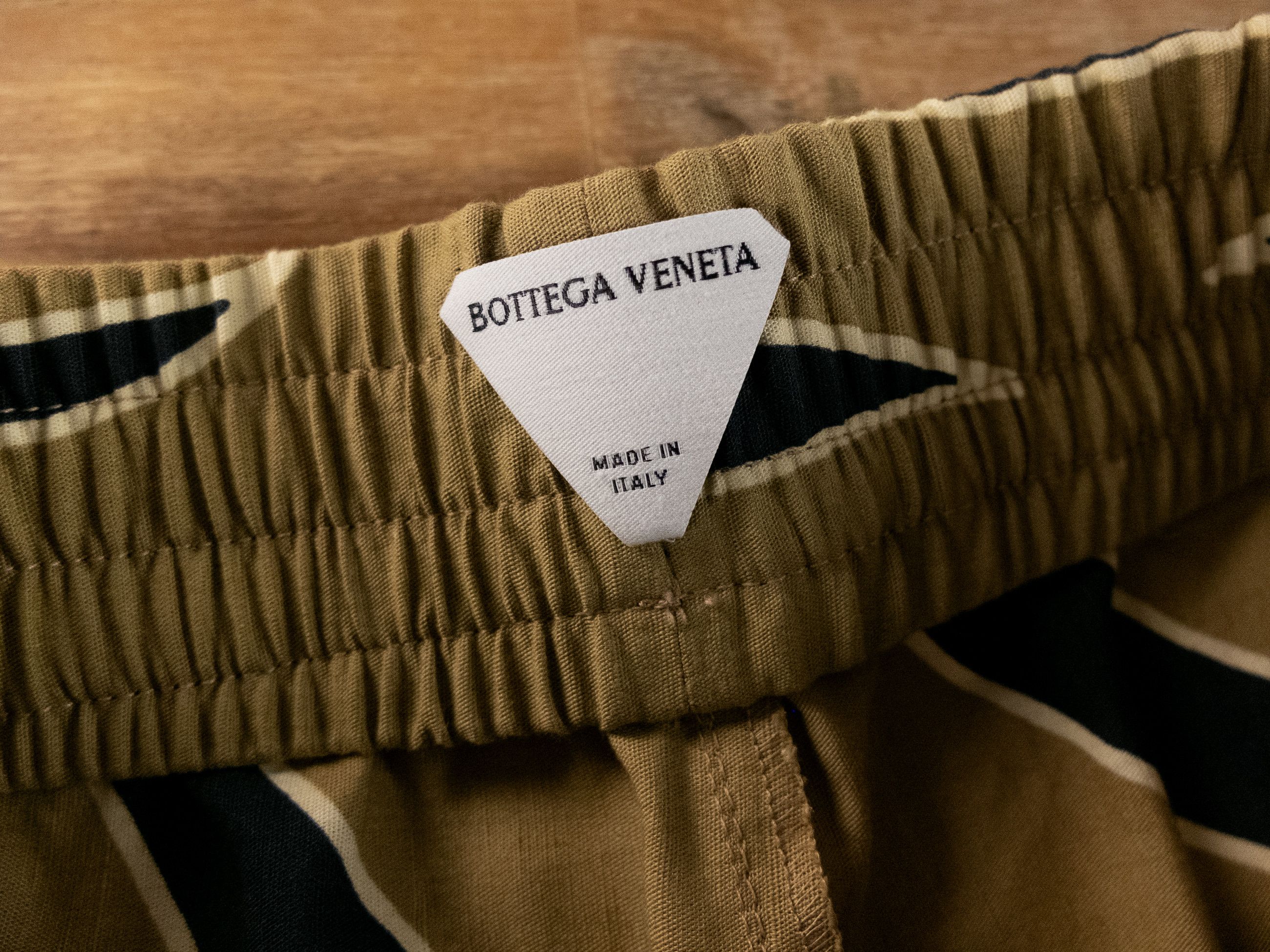 Bottega Veneta BOTTEGA VENETA beige animal print cotton linen shorts Medium Size US 32 / EU 48 - 7 Thumbnail