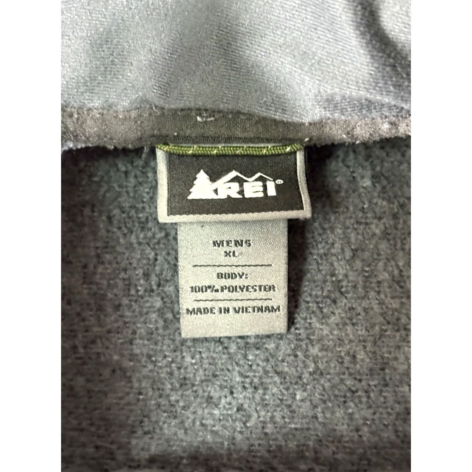 Vintage REI Full Zip Fleece Jacket Dark Gray Outdoor Hiking Inner Pockets Men’s XL Size Gray Zip Jacket Fleece Outdoor Mens XL Size US XL / EU 56 / 4 - 3 Thumbnail