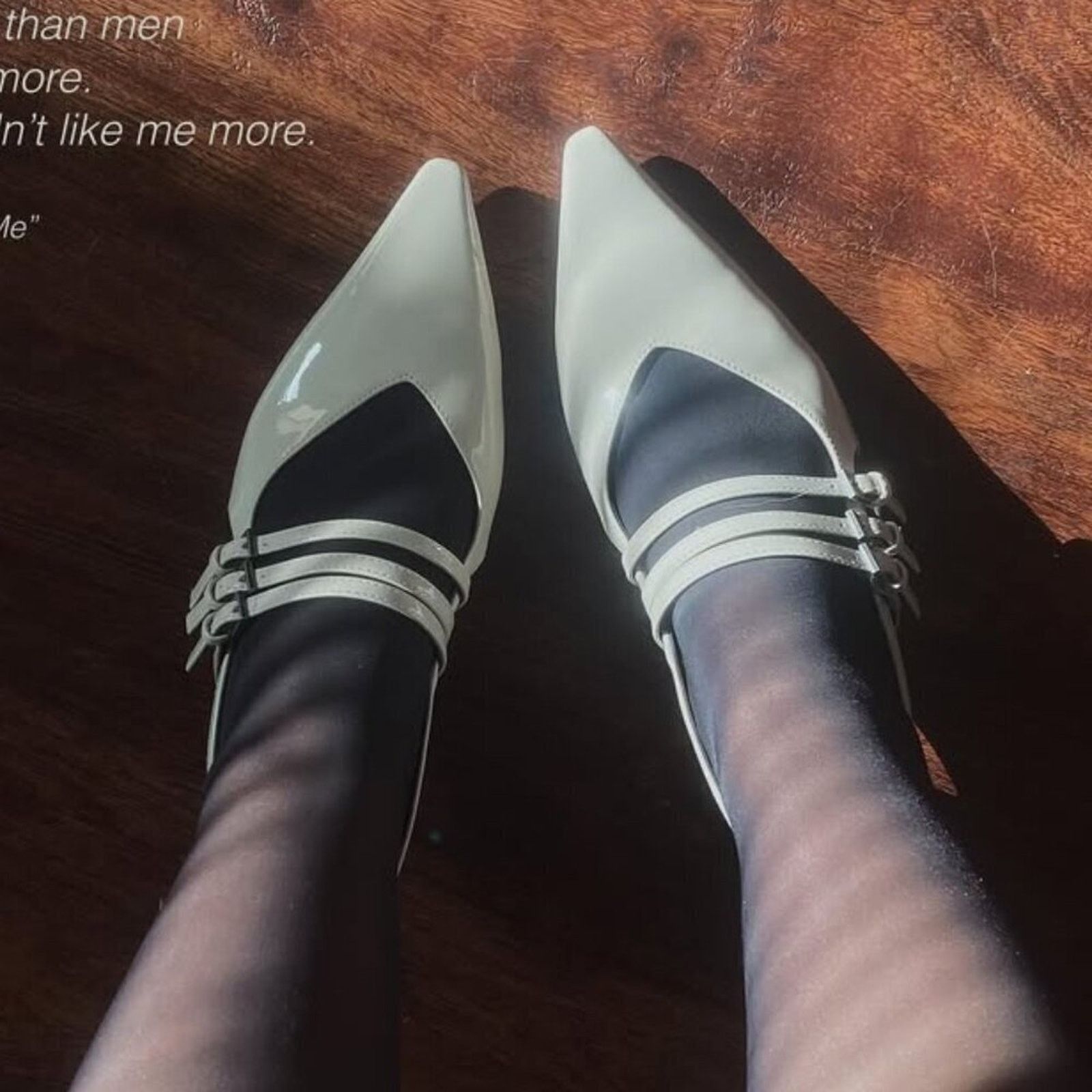 Zara HOT TREND!!! ZARA Pointed Toe Buckled Heels Size US 8 / IT 38 - 7 Thumbnail