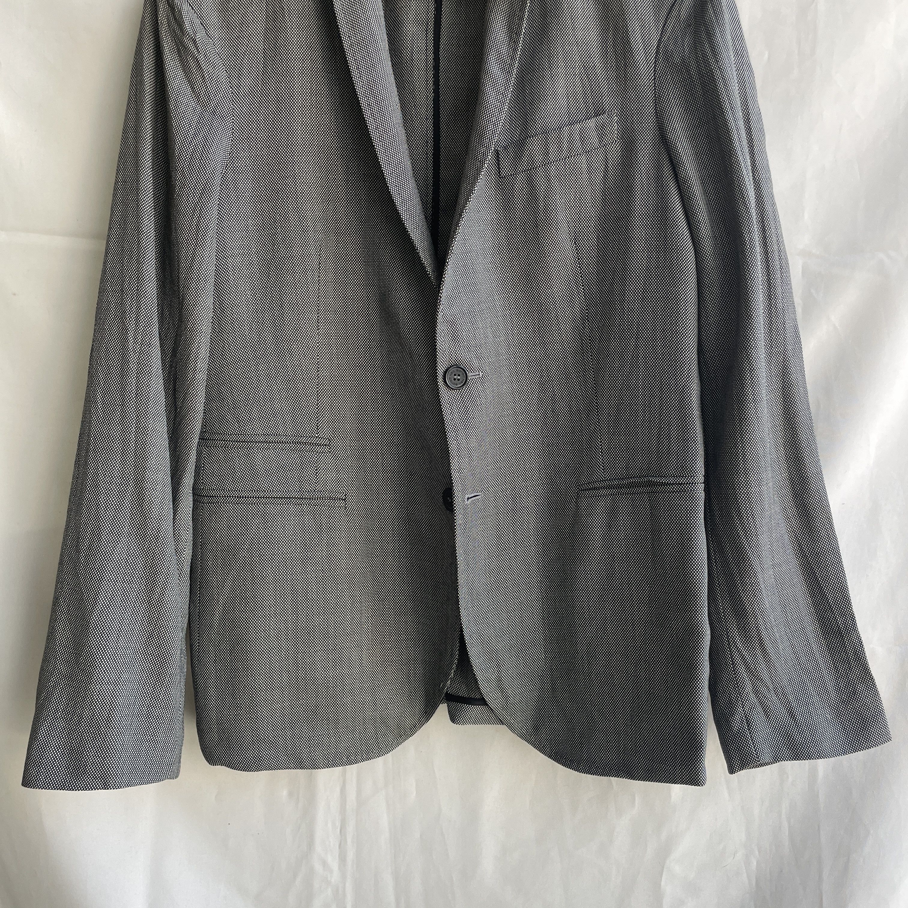 Neil Barrett Neil Barrett Unlined Birdseye Slim Fit Wool Blazer Size 38R - 5 Thumbnail