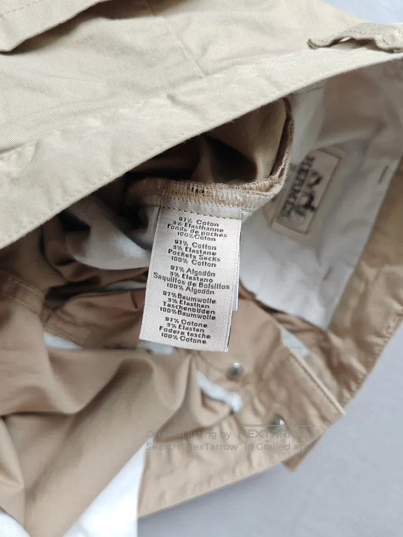 Hermes Hermes Men's casual trousers, khaki color, 97% cotton Size US 40 / EU 56 - 4 Thumbnail