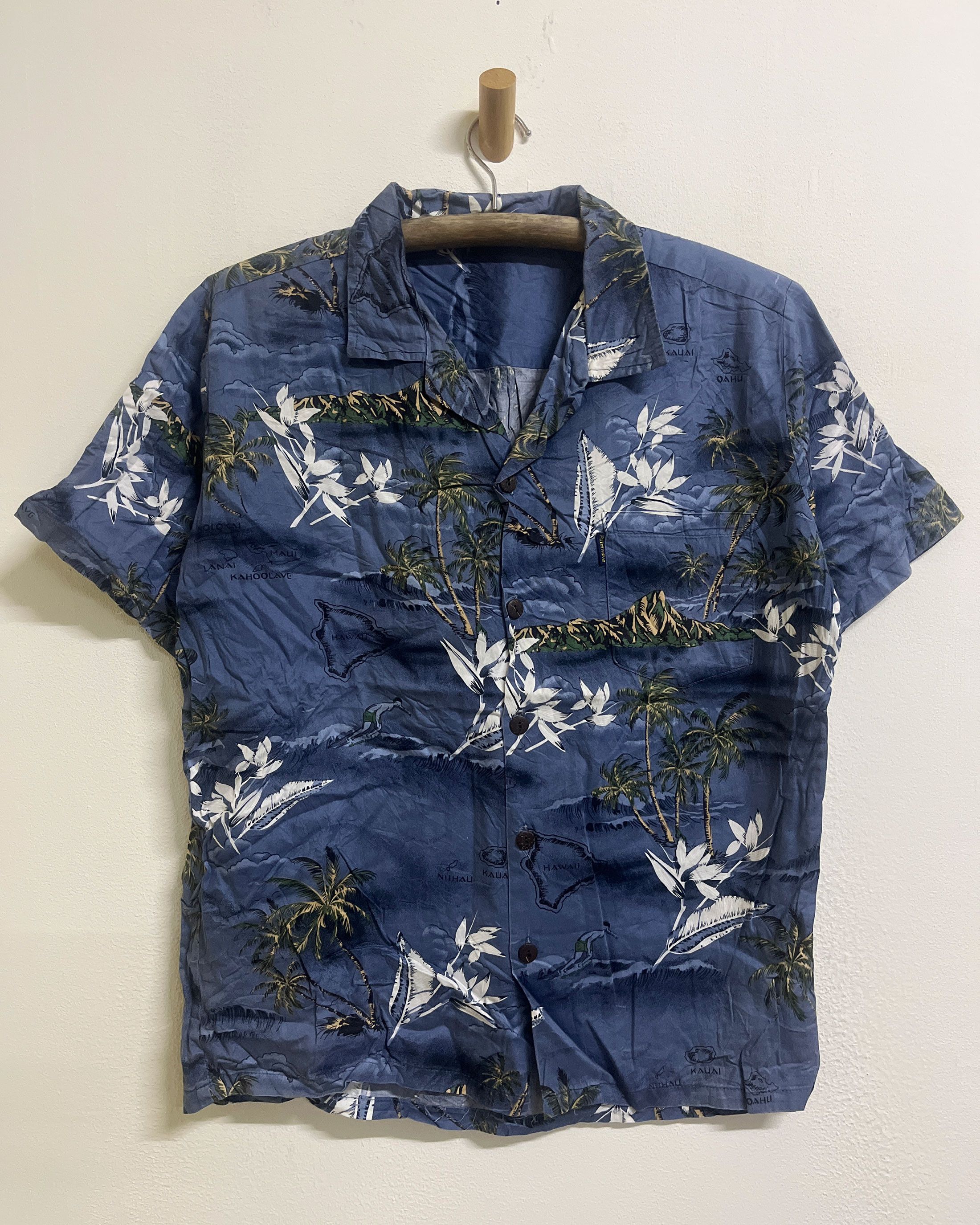 Japanese Brand Vintage Palmwave Hawaii Hawaiian Short Sleeve Size US M / EU 48-50 / 2 - 1 Thumbnail
