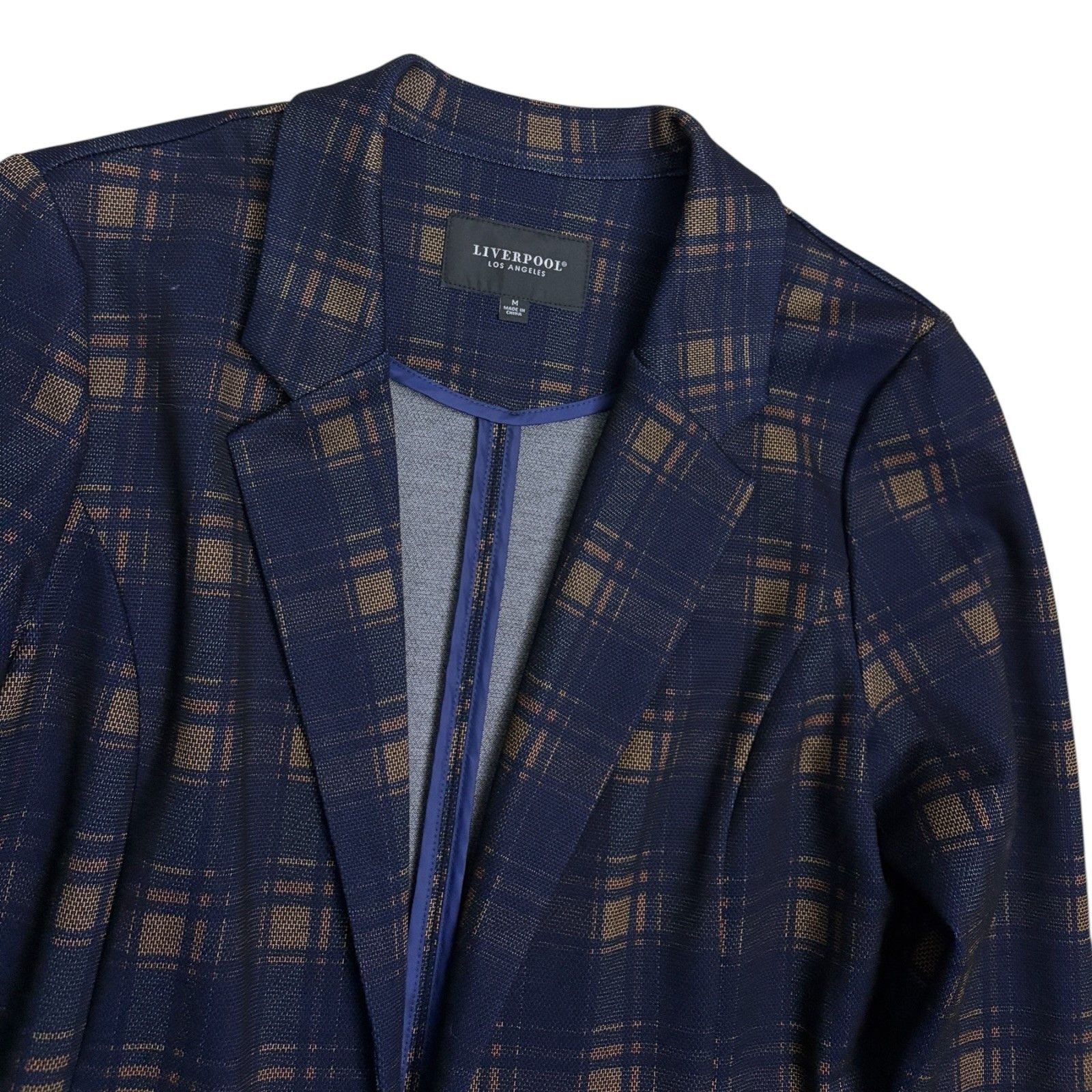 LIVERPOOL LOS ANGELES Plaid Blazer Business Jacket Women M