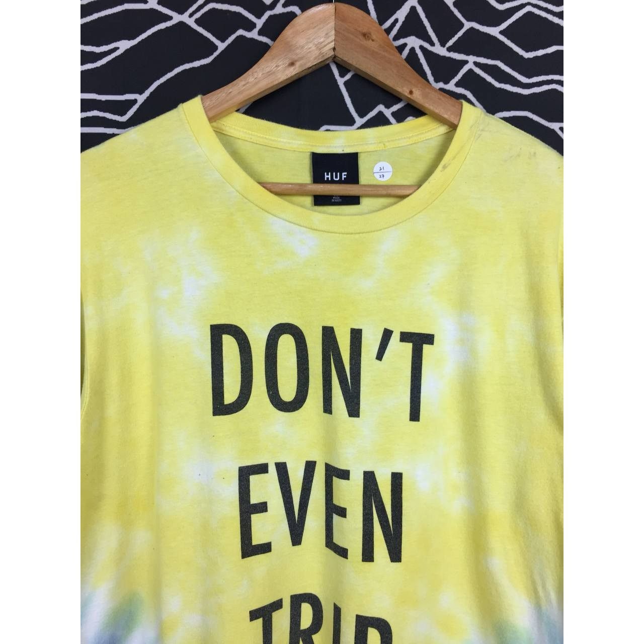 Huf HUF Worldwide Don't Even Trip Tie Dye Hippies Skate Tee Size US M / EU 48-50 / 2 - 3 Thumbnail