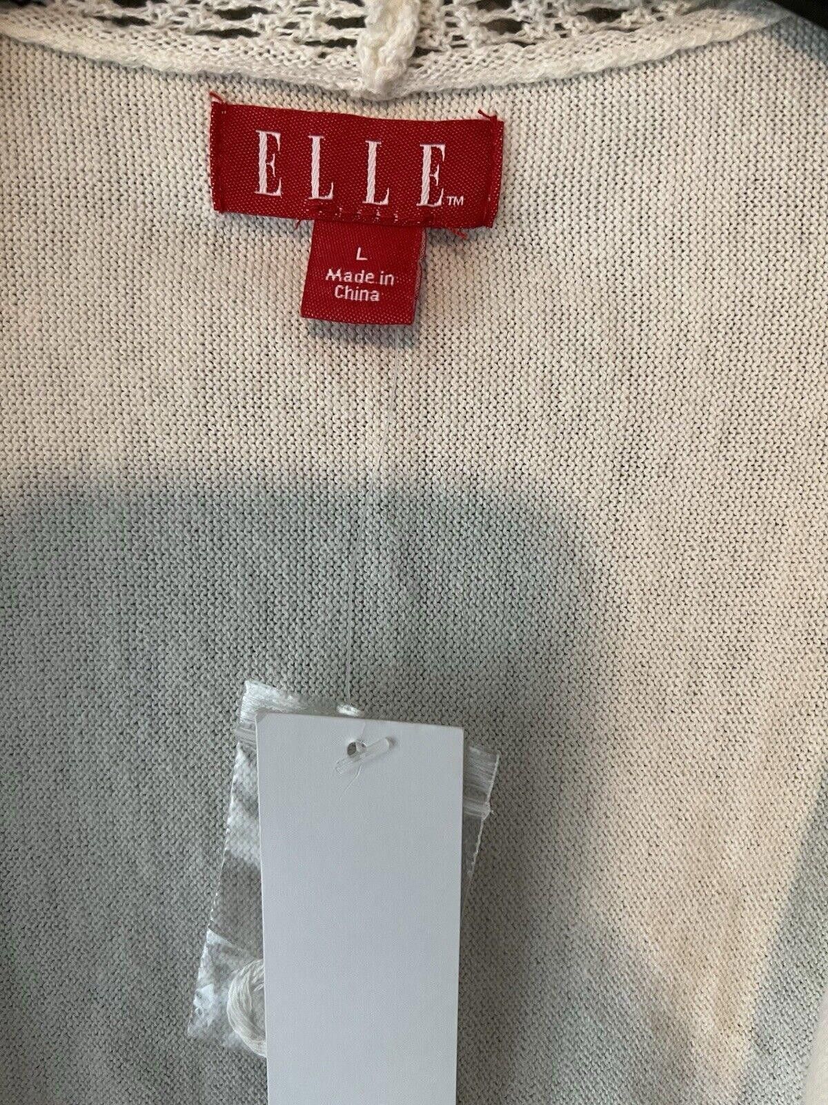 Ellesse Elle Cardigan L Off White Black Solid Long Sleeve Size L / US 10 / IT 46 - 4 Thumbnail