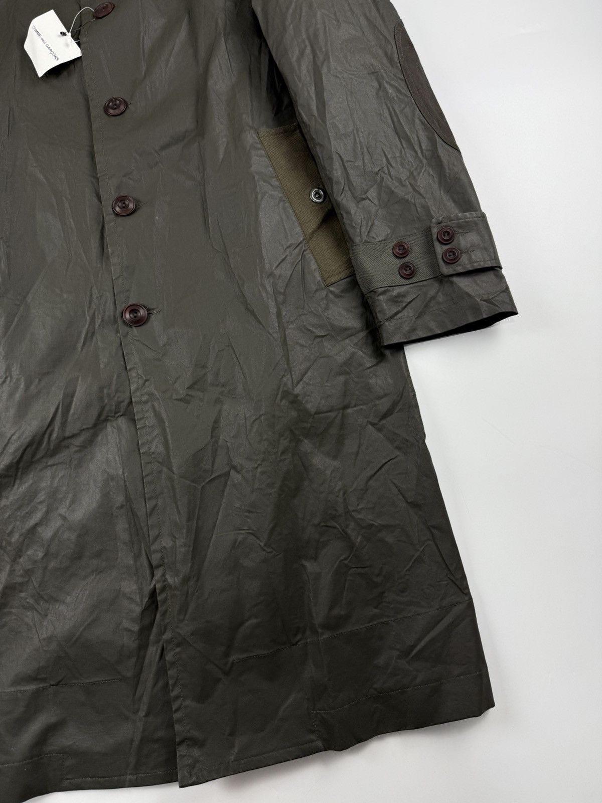 Junya Watanabe Junya Watanabe Hervier F/W’16 Elbow Patch Wax Coated Coat Size US S / EU 44-46 / 1 - 8 Thumbnail