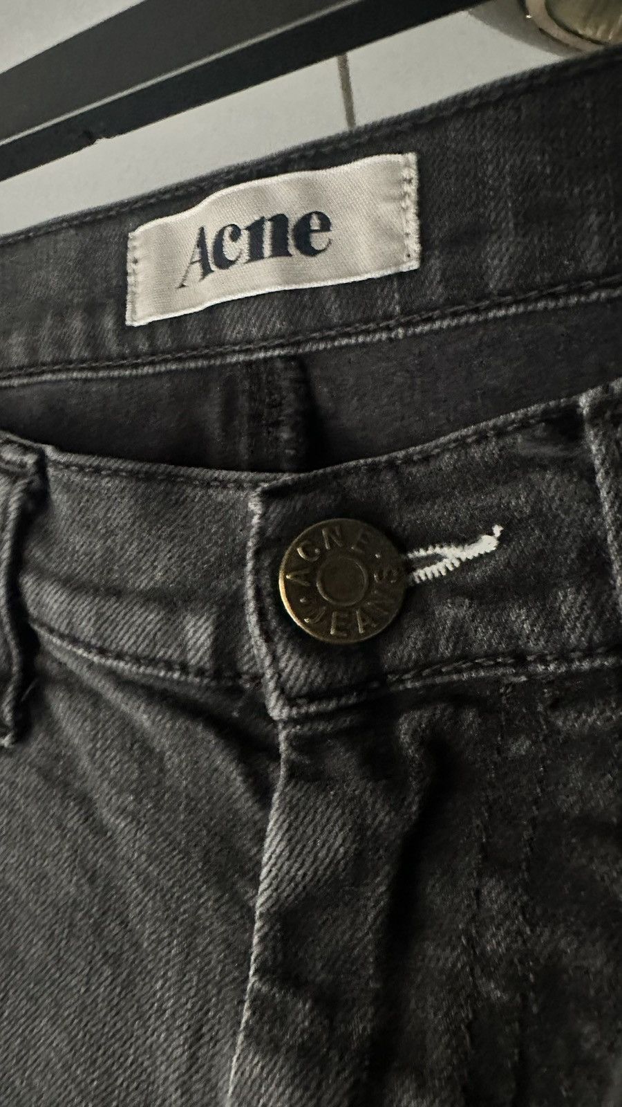 Acne Studios 32” black washed Acne denim Size US 31 - 5 Thumbnail