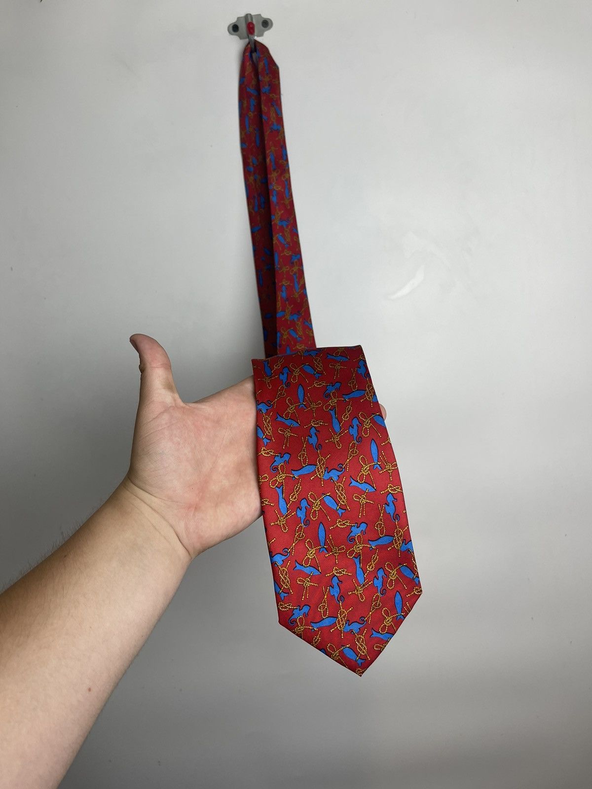 Balmain Balmain 100% Silk plaid pattern tie Size ONE SIZE - 2 Thumbnail