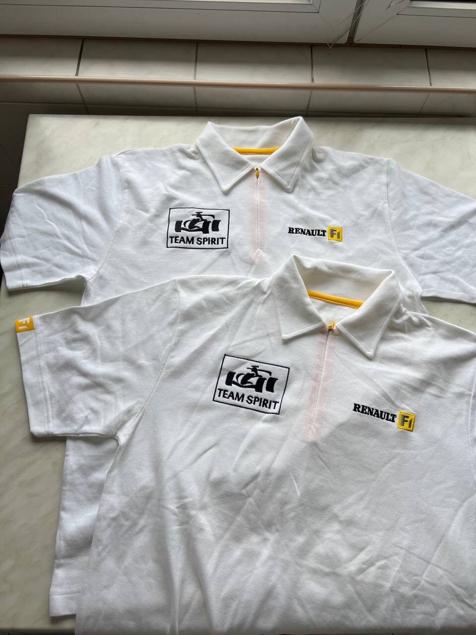BUNDLE X2 Vintage Renault Team Spirit F1 Racing T-Shirt Y2K