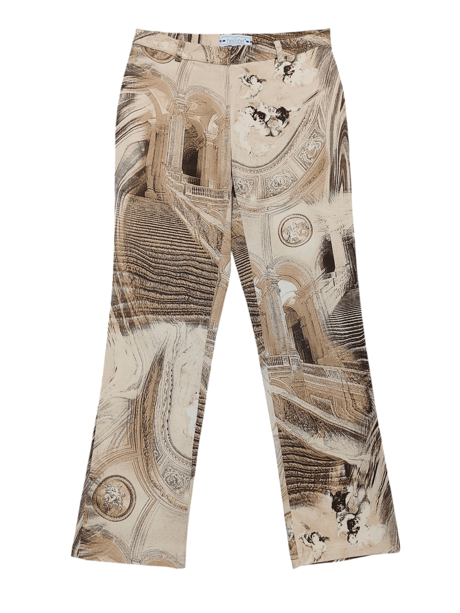 Vintage Helline- Baroque Architectual Print European Vintage Pants Size 30" / US 8 / IT 44 - 1 Thumbnail