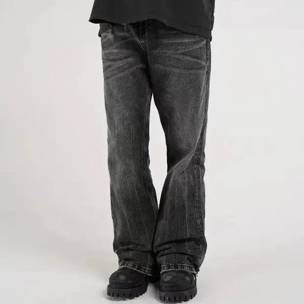 Japanese Brand Wide leg Harajuku Baggy Flared Trousers Oversize Style Y2K Size US 32 / EU 48 - 2 Thumbnail
