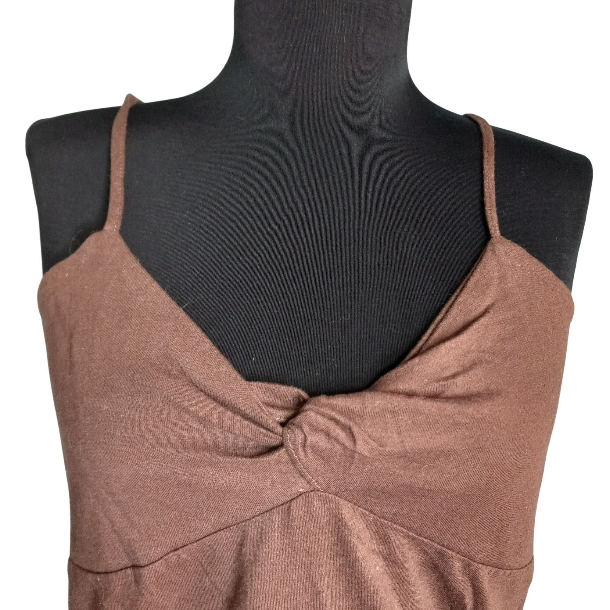 Energie Energie L Camisole Top Juniors Adjustable Strap Brown Twist Size L / US 10 / IT 46 - 5 Thumbnail