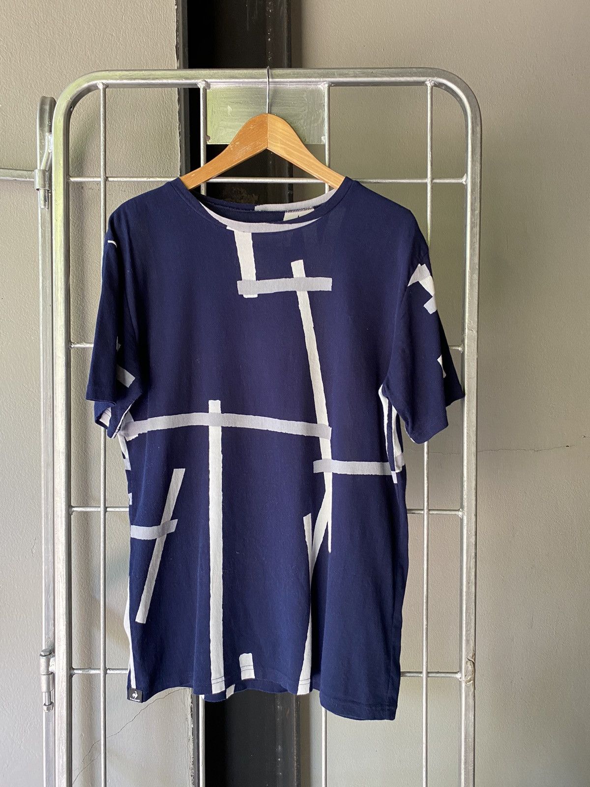 SOU SOU SOU・SOU dark blue geometric print tee Size L / US 10 / IT 46 - 19 Thumbnail
