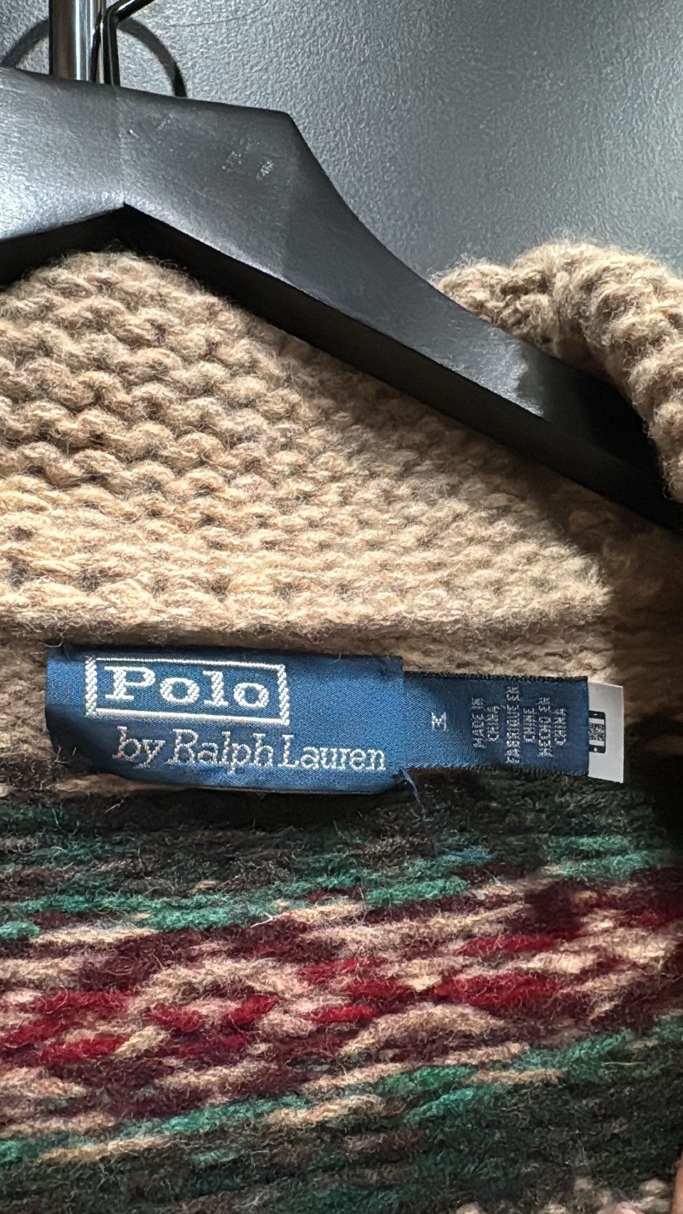Polo Ralph Lauren Polo Ralph Lauren Knit Shawl-Collar Wool Zip Graphic Sweater Size US M / EU 48-50 / 2 - 4 Thumbnail