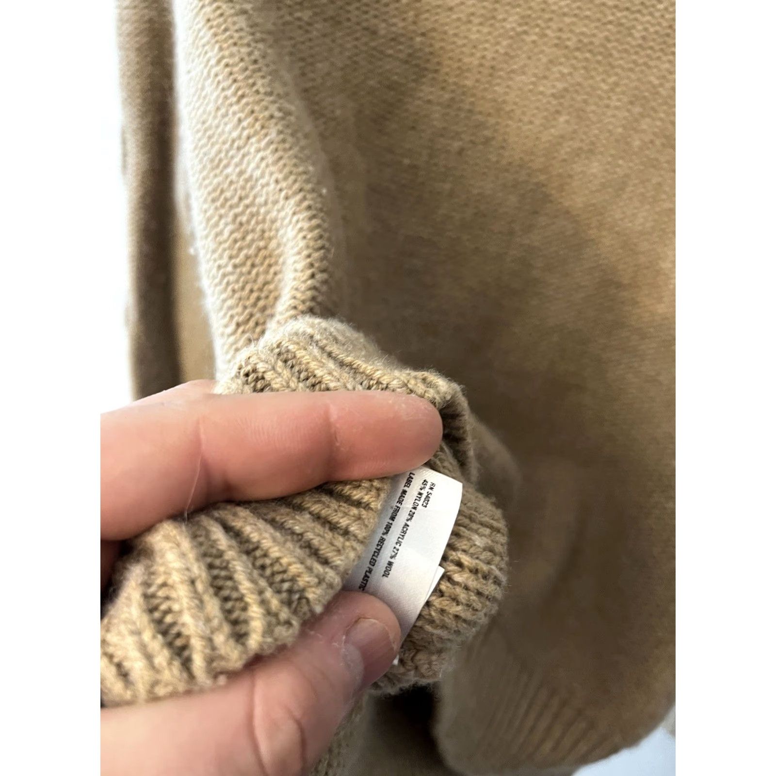 Gap GAP Sweater Beige Wool Blend Cable-Knit Size M Vintage 00s Size M / US 6-8 / IT 42-44 - 4 Thumbnail