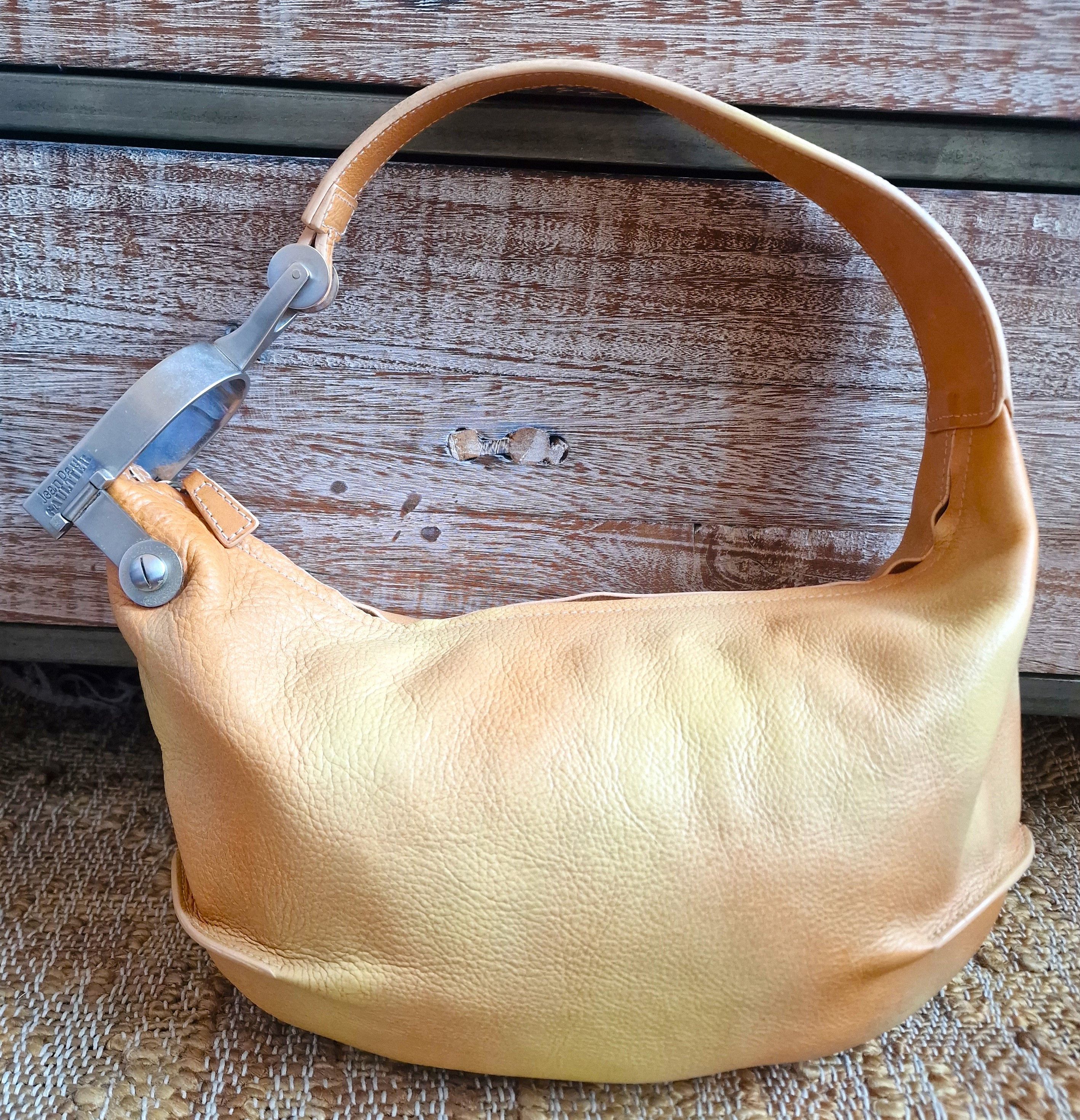 Jean Paul Gaultier Jean Paul Gaultier Leather Hobo Banana Shoulder Bag Size ONE SIZE - 5 Thumbnail
