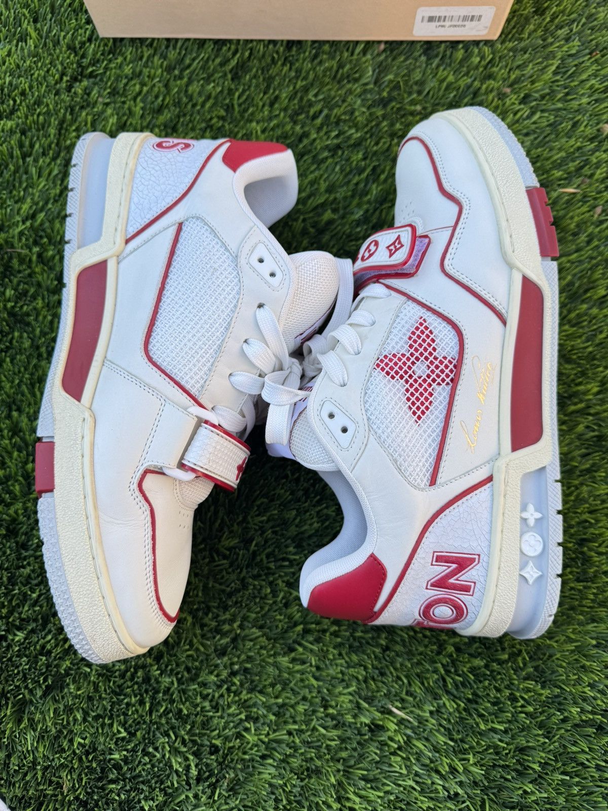 Louis Vuitton white trainer