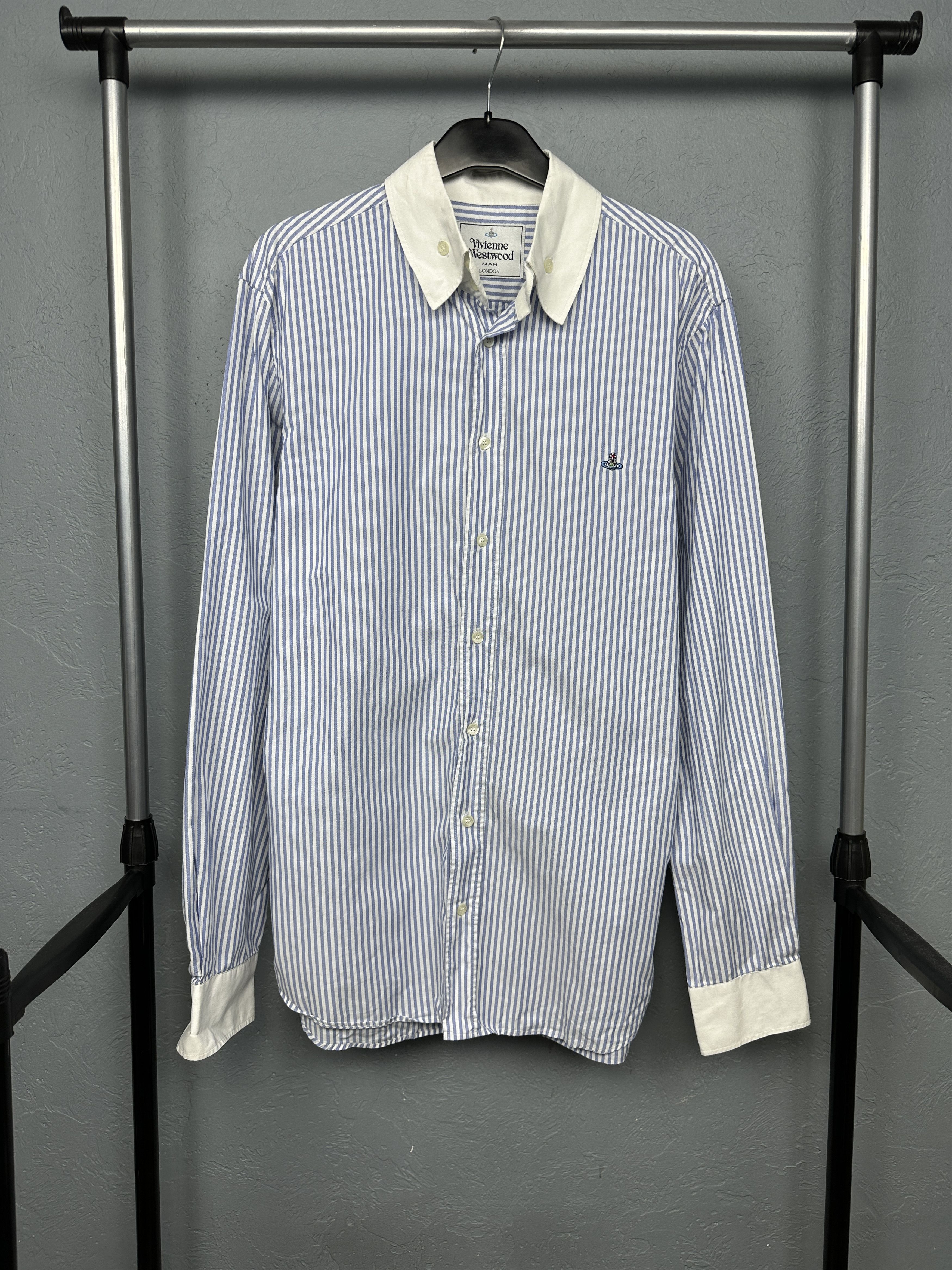 Vivienne Westwood Mens Long Sleeve Striped Shirt