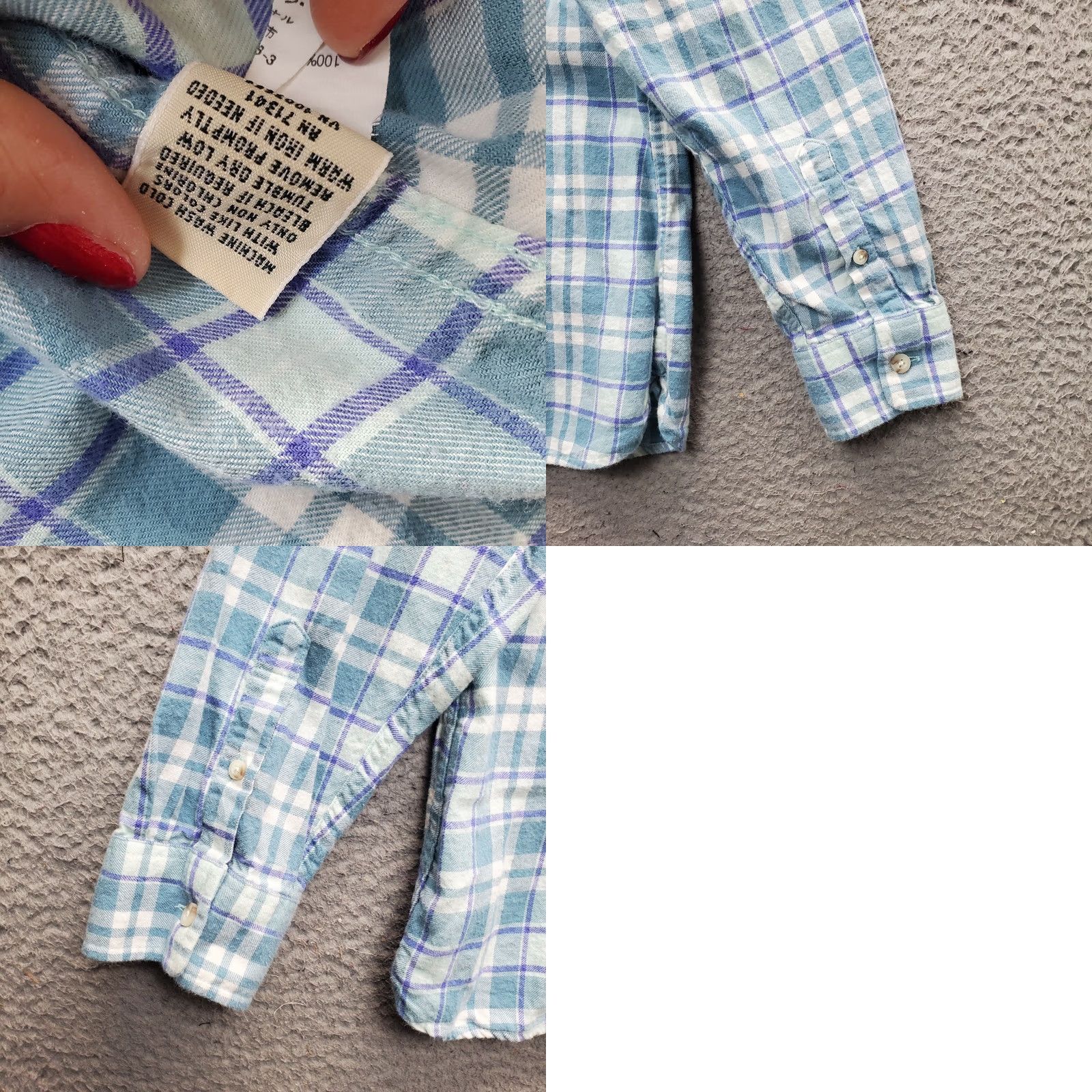 Vintage L.L. Bean Flannel Shirt Womens L Multi Plaid Long Sleeve Button-Up Shirt-L Womens L Plaid Lightweight Gift? Size L / US 10 / IT 46 - 8 Thumbnail