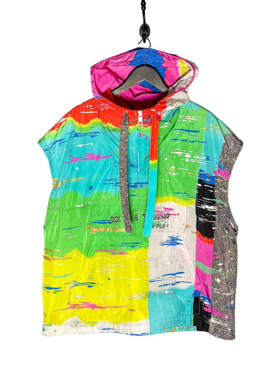 Dolce & Gabbana Dolce & Gabbana Multicolour Glitch Oversized Windbreaker Size XL / US 12-14 / IT 48-50 - 4 Thumbnail