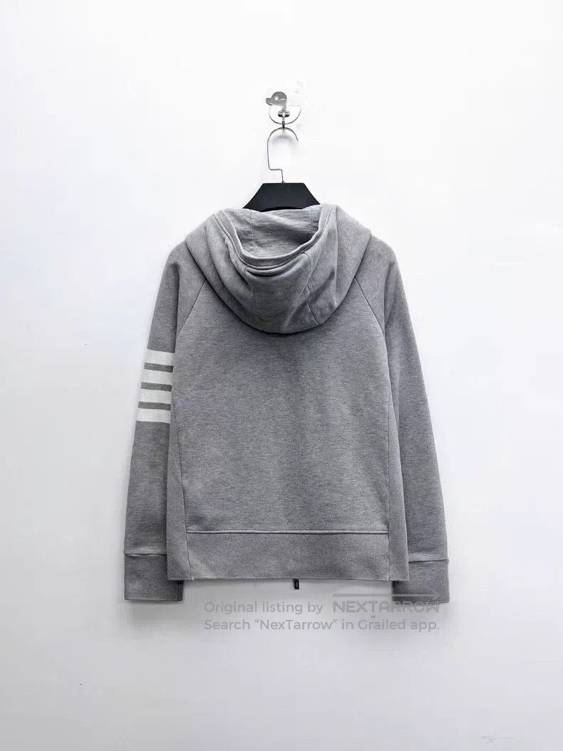 Thom Browne Thom Browne Light gray classic four-stripe zipper hooded s Size US S / EU 44-46 / 1 - 2 Thumbnail
