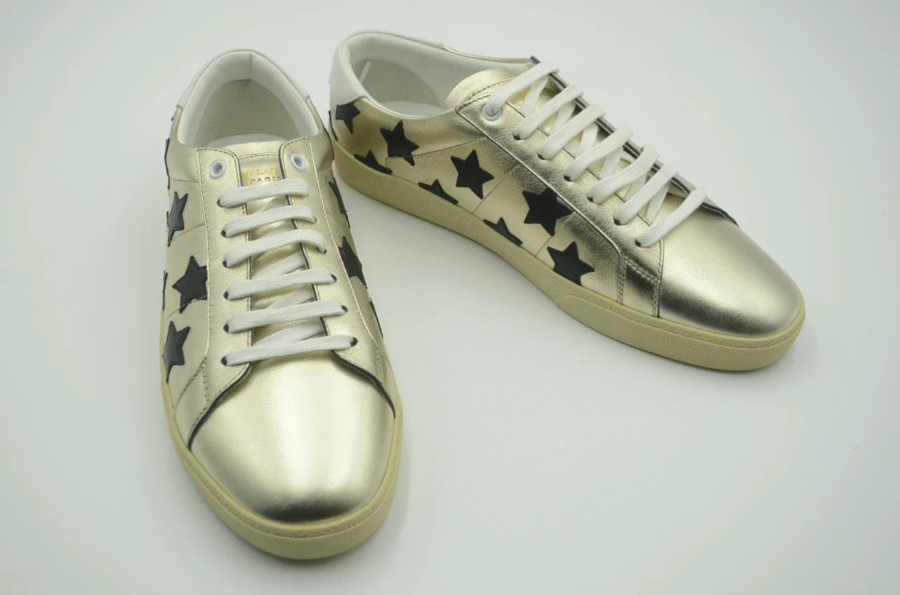 Saint Laurent Paris Saint Laurent SLP Gold Star Sneakers Size US 10 / EU 43 - 3 Thumbnail