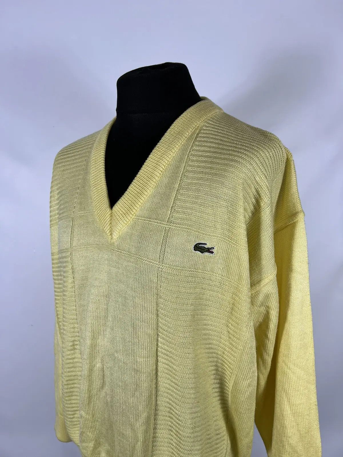 Lacoste × Vintage Vintage Lacoste chemise knit sweater Size US L / EU 52-54 / 3 - 3 Thumbnail