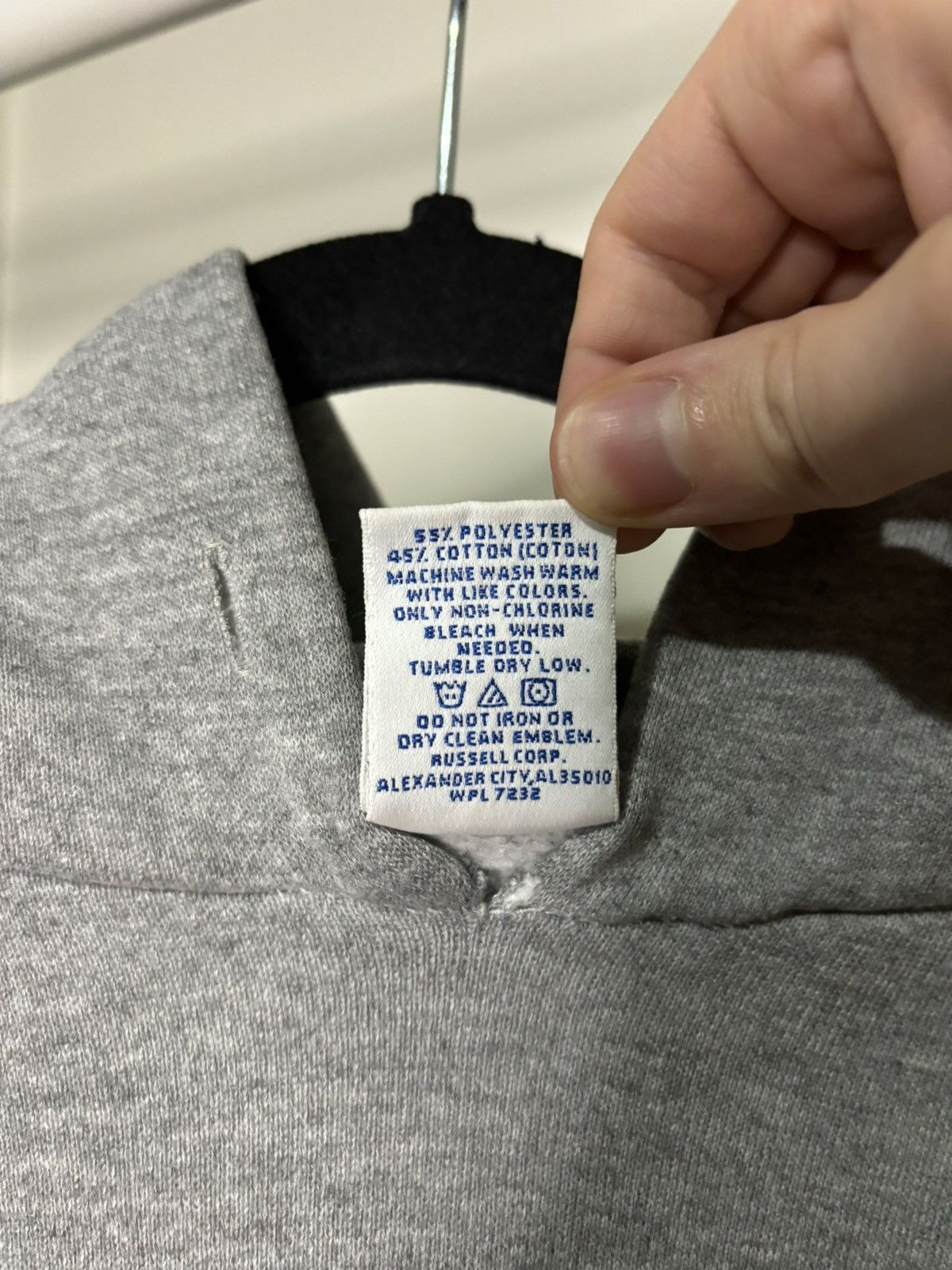 Russell Athletic × Vintage Vintage 2000s Russell Athletic UCD Grey Varsity Hoodie Size US L / EU 52-54 / 3 - 6 Thumbnail