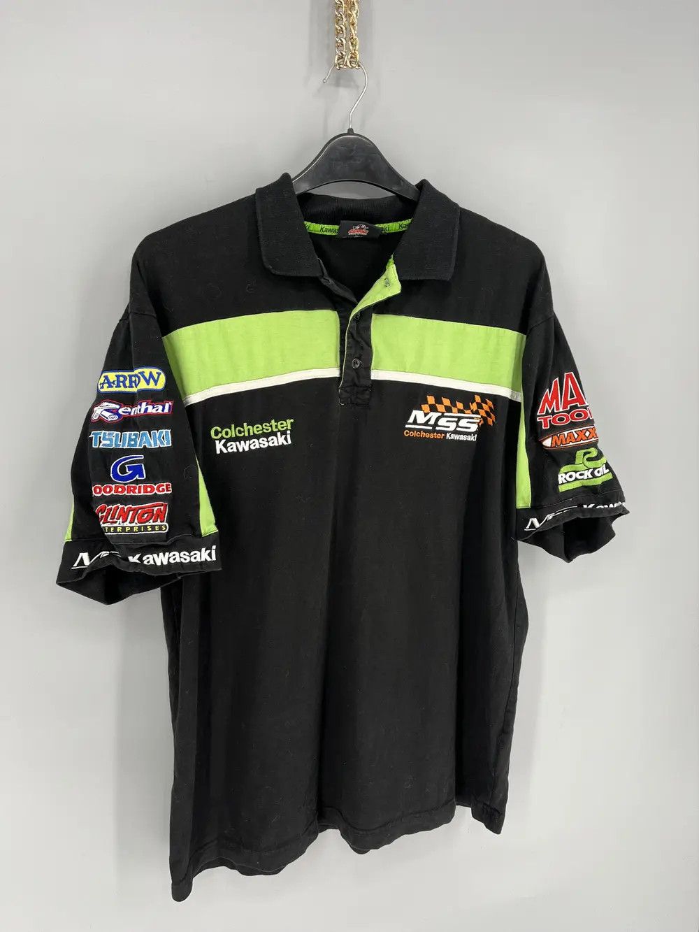 Other Vintage Rare Kawasaki MSS Racing Team shirt L Size US XL / EU 56 / 4 - 2 Thumbnail