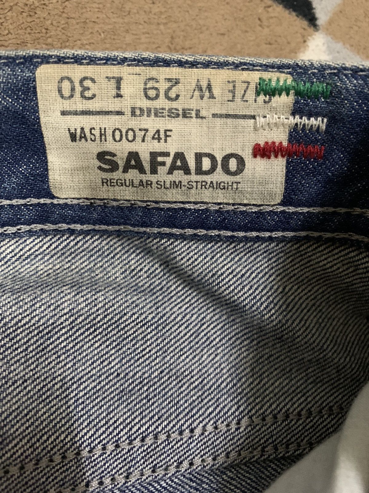 Diesel Vintage Diesel Industry Safado Mud Wash Button Fly Jeans Size US 31 - 18 Thumbnail