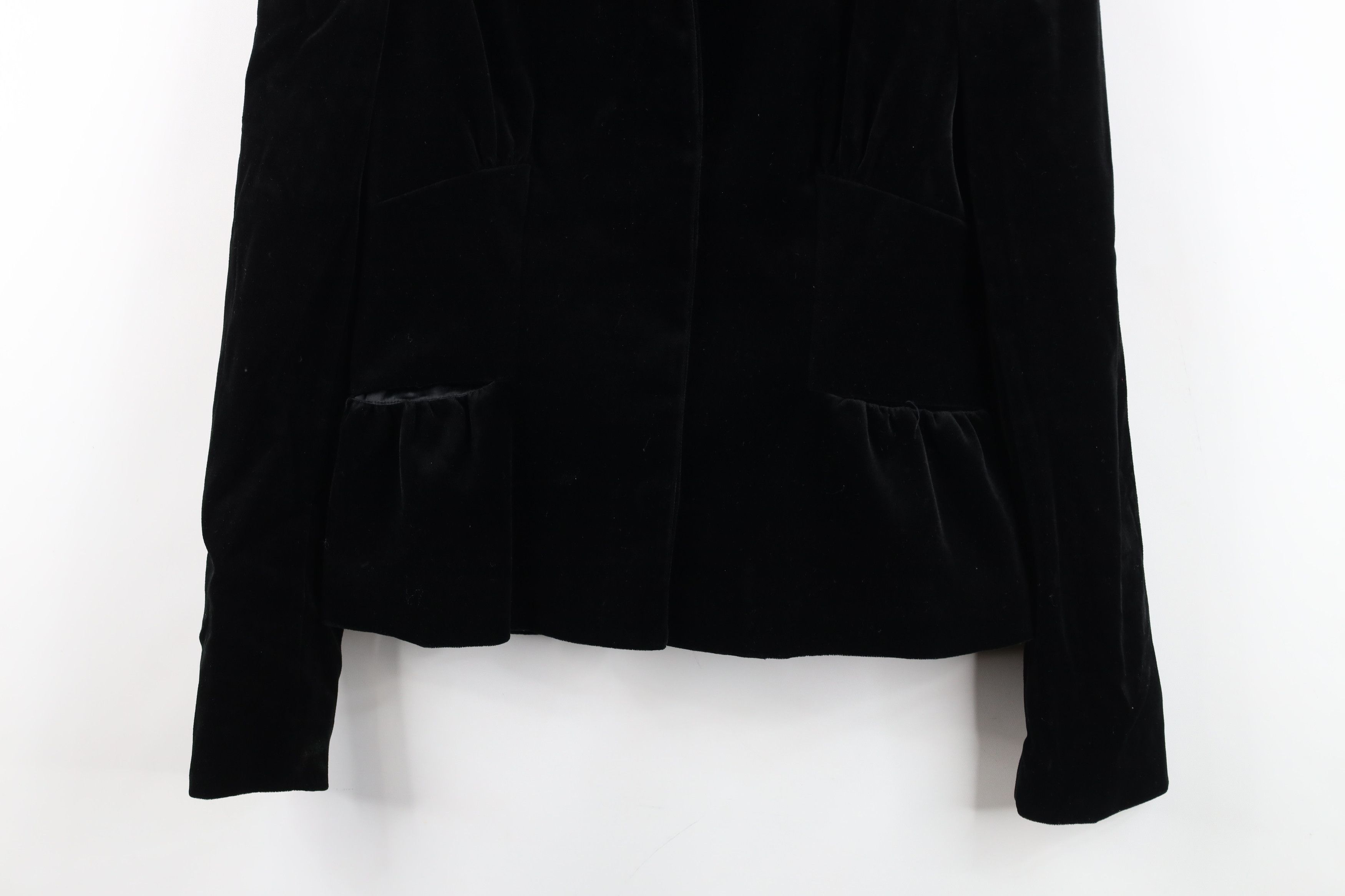 Diane von Furstenberg Diane von Furstenberg Lucille Velvet Velour Jacket Black Size M / US 6-8 / IT 42-44 - 3 Thumbnail