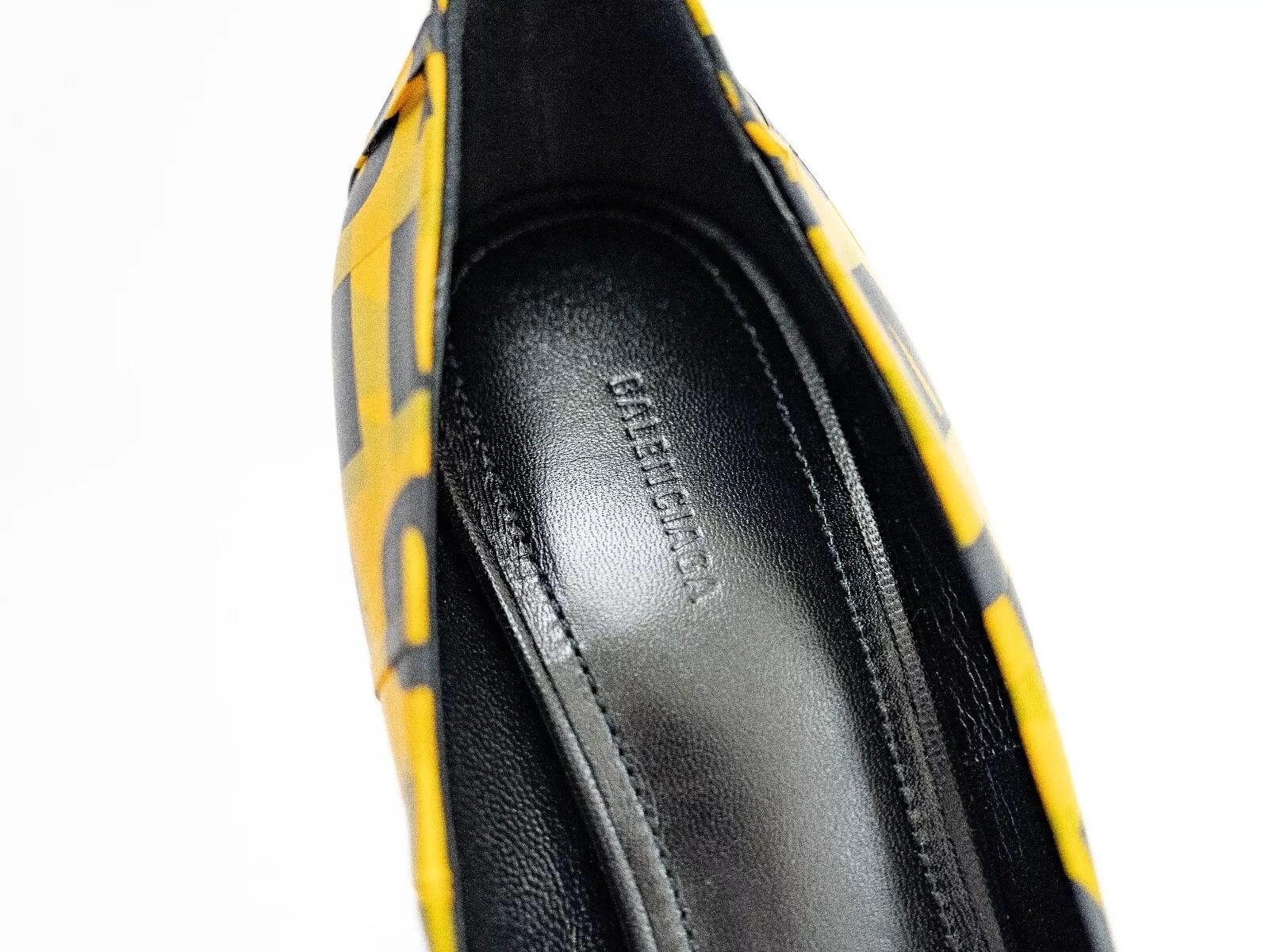 Balenciaga Balenciaga Knife Pumps Orange Caution Tape Logo Runway Kim Size US 8 / IT 38 - 7 Thumbnail