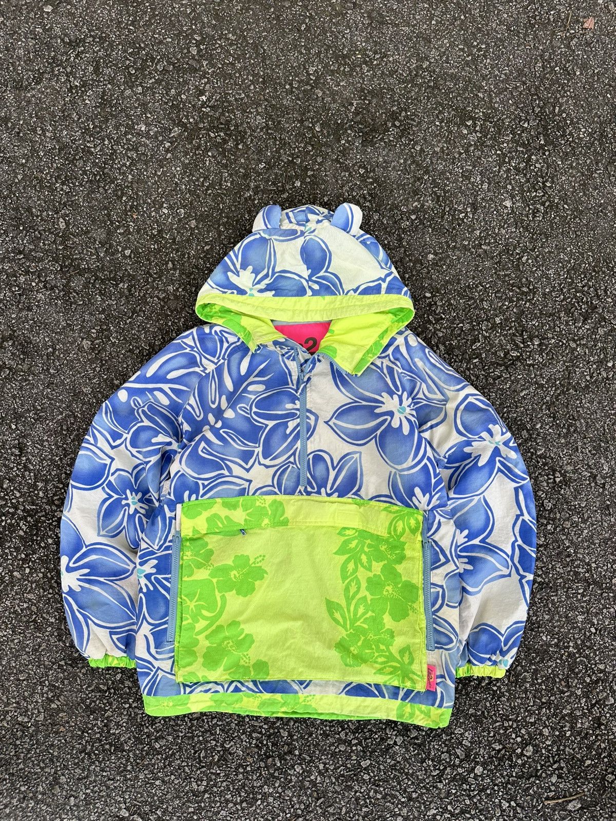 Vintage 👹Vintage La2 Deux Aloha Hibiscus Pullover Jacket Size US L / EU 52-54 / 3 - 1 Thumbnail