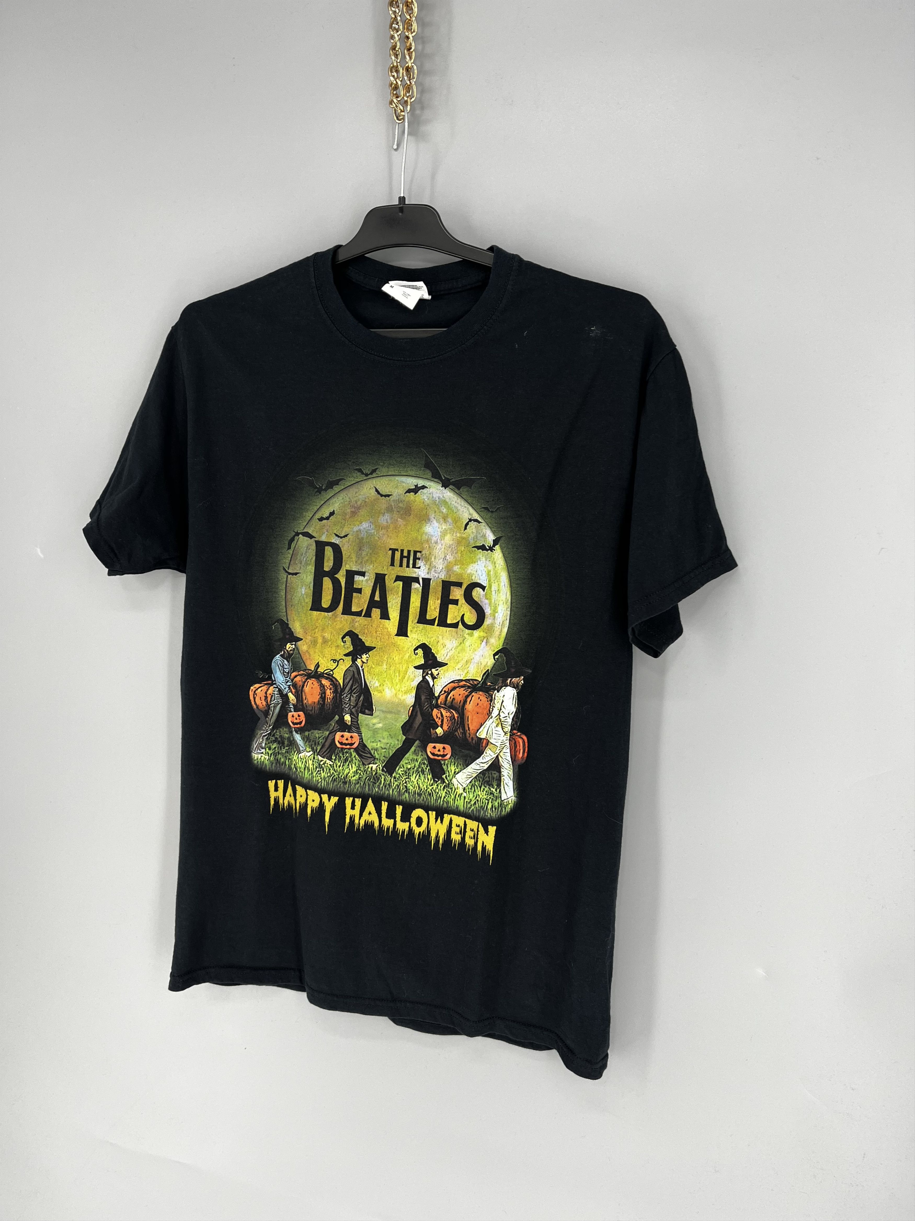Band Tees Vintage The Beatles Happy HalloweenThrashed Rock Streetwear Size US M / EU 48-50 / 2 - 3 Thumbnail