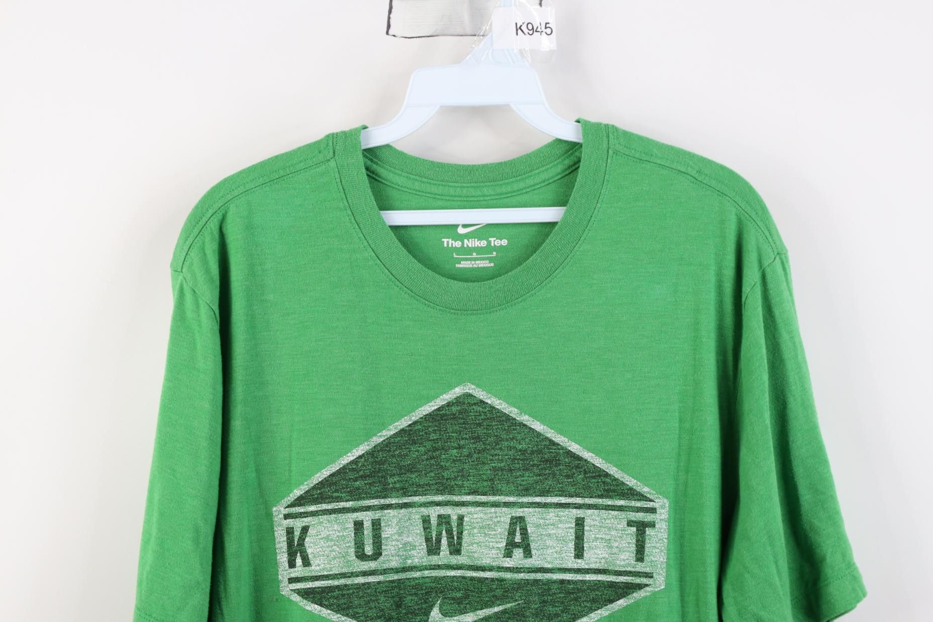 Nike Nike Military Kuwait Center Swoosh Jersey Knit T-Shirt Green Size US L / EU 52-54 / 3 - 2 Thumbnail