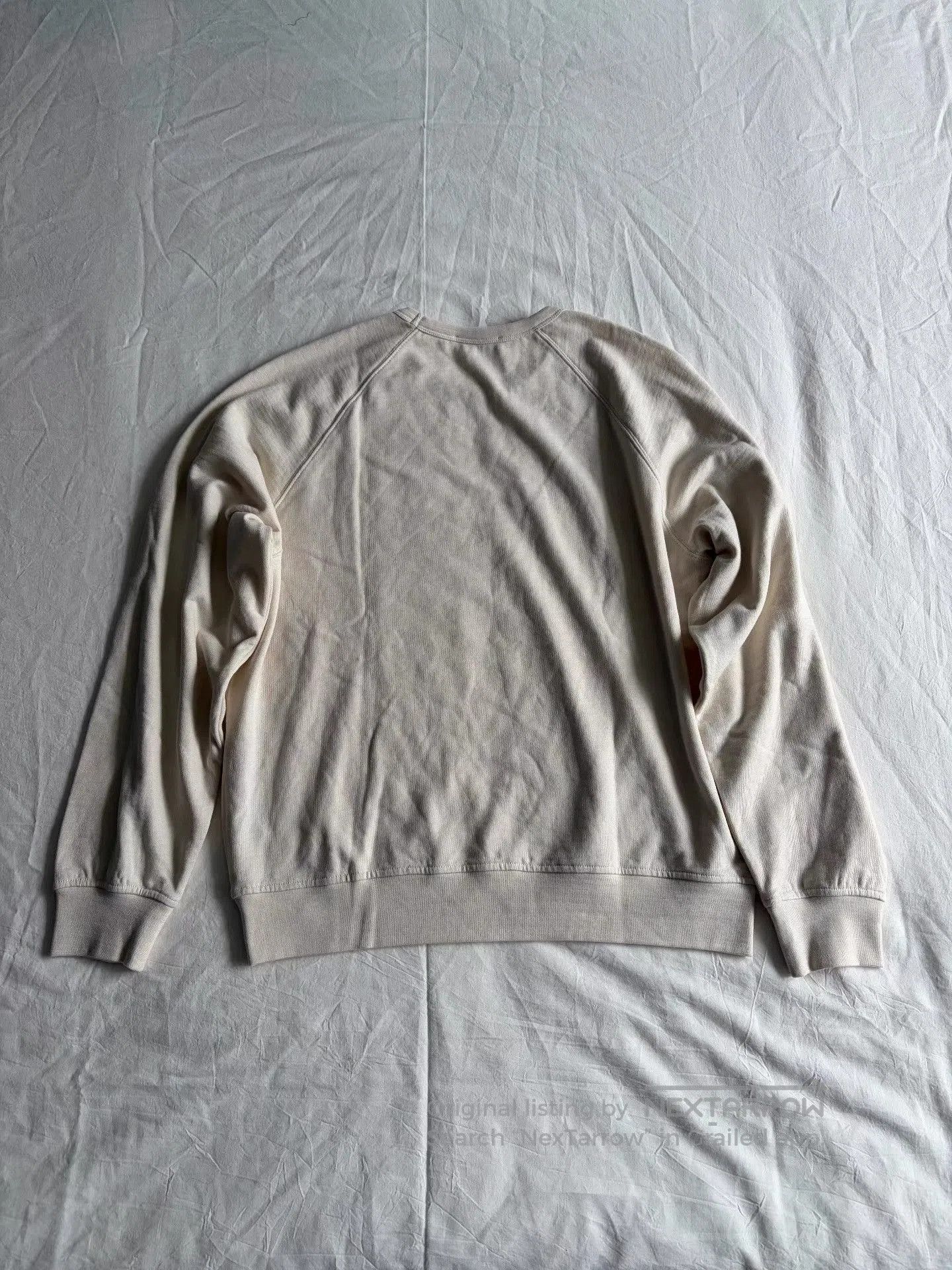 Lemaire White Long-Sleeve Sweatshirt Size L. Size US L / EU 52-54 / 3 - 2 Thumbnail