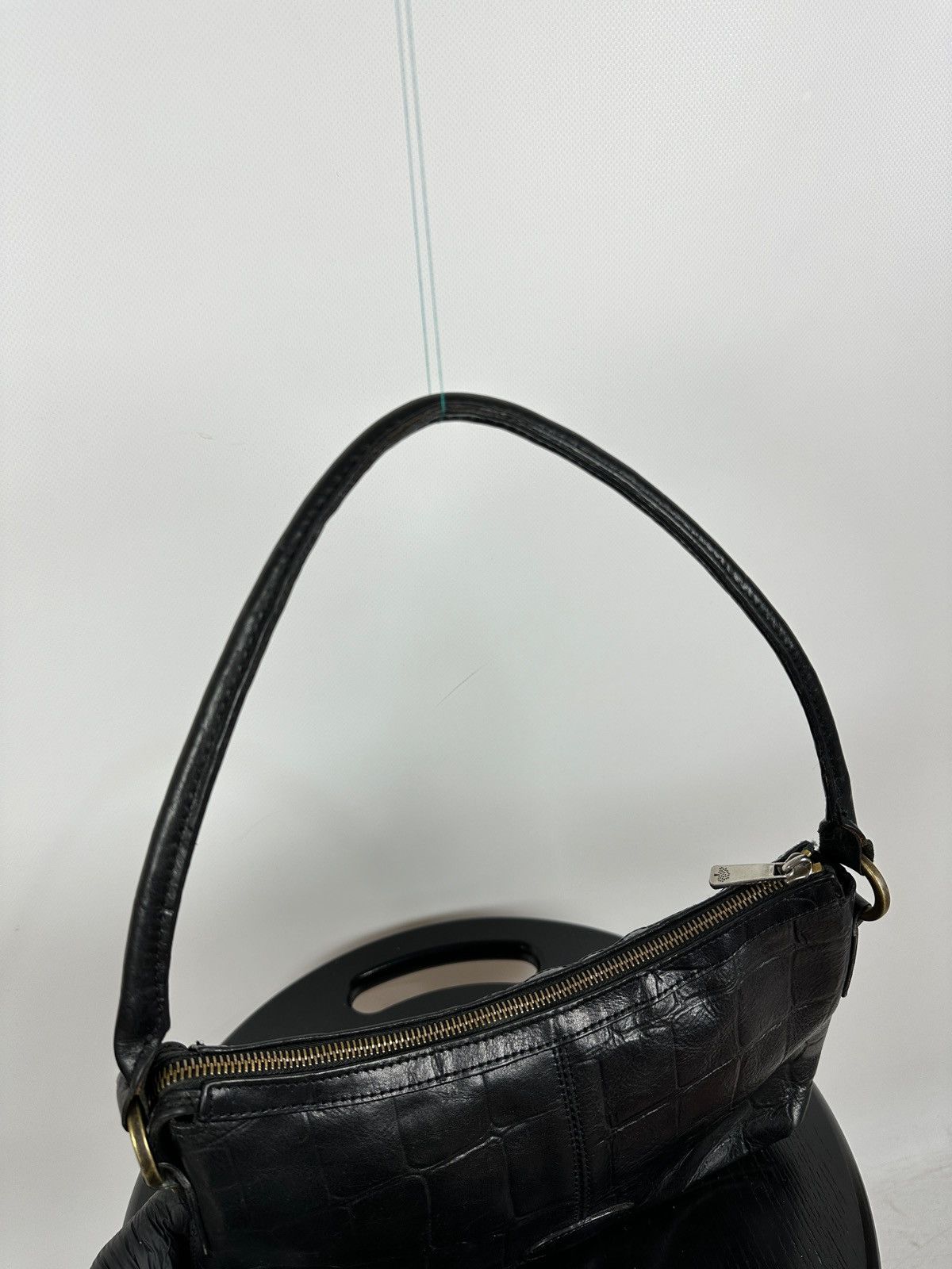 Mulberry Vintage Mulberry Black Leather Handbag Size ONE SIZE - 17 Thumbnail