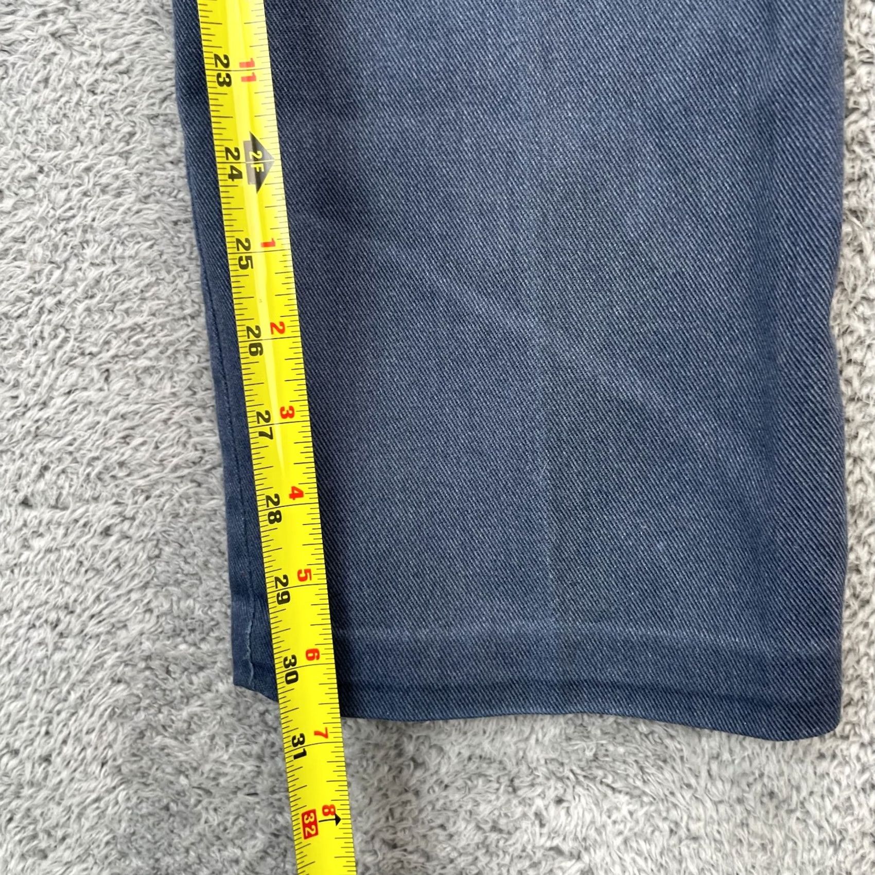 Vintage VINTAGE Mr Leggs Pants Mens Regular Blue Straight Leg Logo 5-Pocket Chino Workwear Shirt Size US 31 - 7 Thumbnail